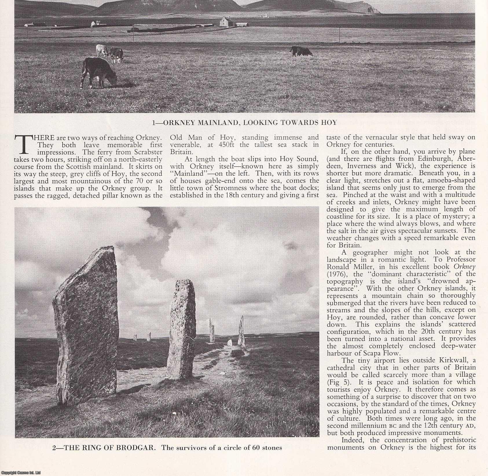 Clive Aslet - Orkney Revisited. Several pictures and accompanying text, removed from an original issue of Country Life Magazine, 1983.