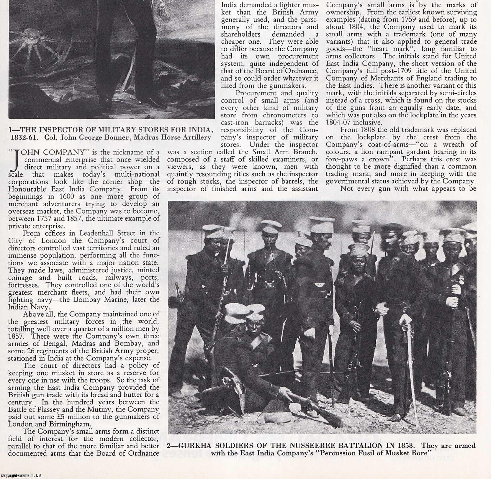 David Harding - John Company's (East India Company) Guns: Free-Enterprise Firepower. Several pictures and accompanying text, removed from an original issue of Country Life Magazine, 1986.
