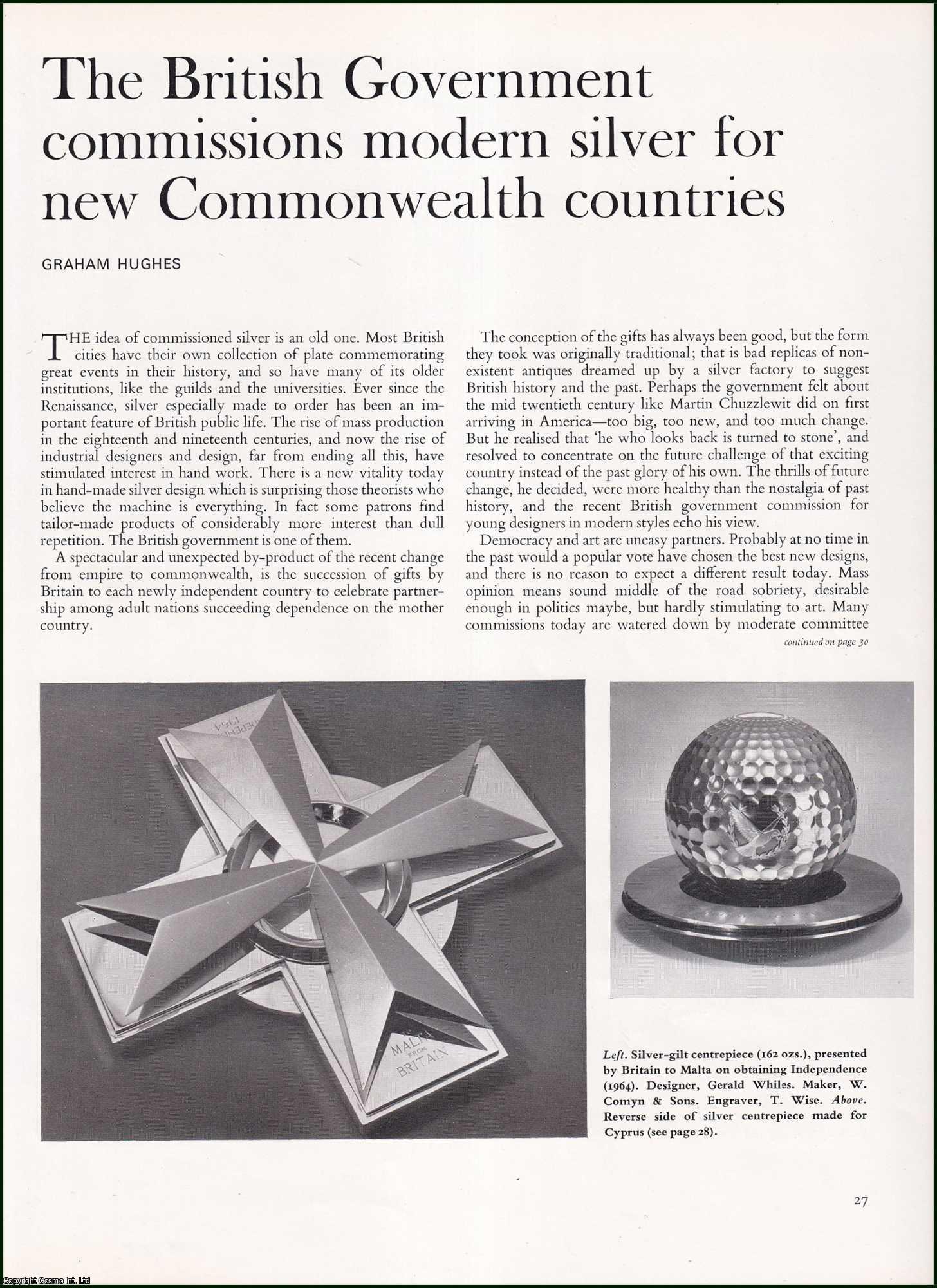 Graham Hughes - The Modern Silver Commissioned by the British Government for the New Commonwealth Countries. An original article from The Connoisseur, 1966.