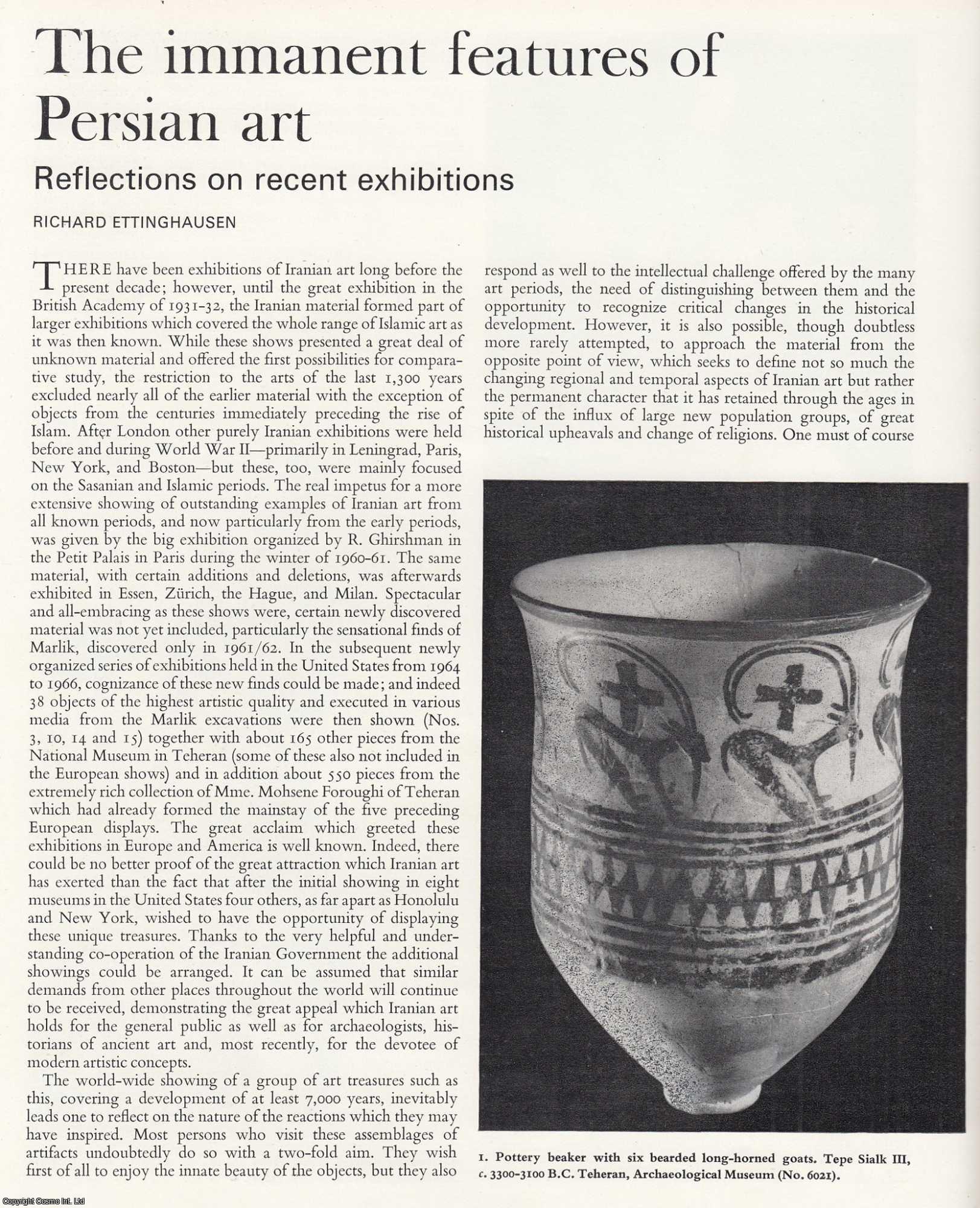 Richard Ettinghausen - The Immanent Features of Persian Art. An original article from The Connoisseur, 1966.