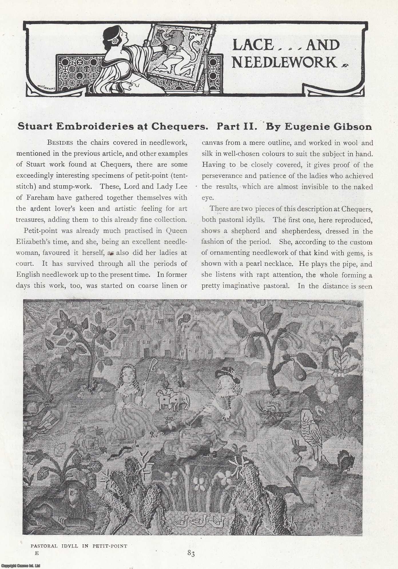 Eugenie Gibson - Stuart Embroiderers at Chequers. An original article from The Connoisseur, 1919.