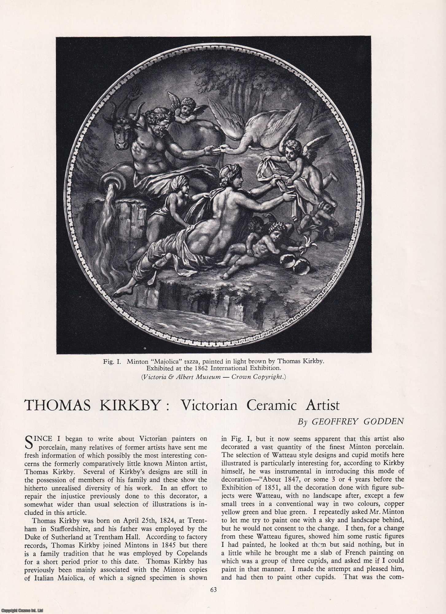 Geoffrey Godden - Thomas Kirkby: Victorian Ceramic Artist. An original article from Apollo, International Magazine of the Arts, 1960.