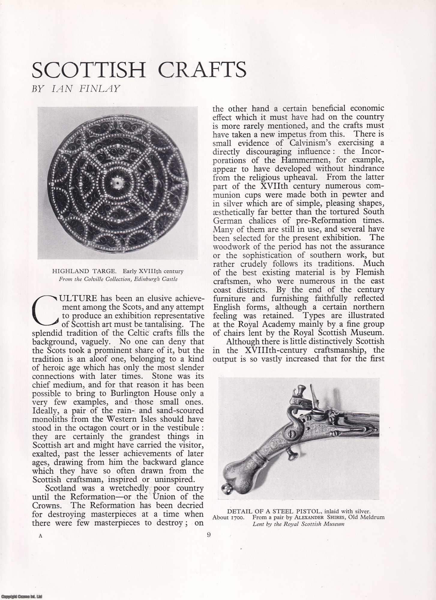 Ian Finlay - Scottish Crafts. An original article from Apollo, International Magazine of the Arts, 1939.