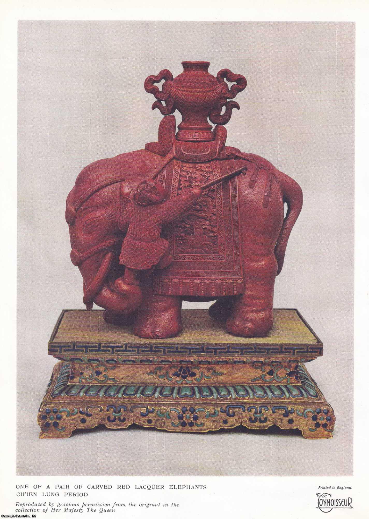 Eugenie Gibson - Chinese Carved Lacquer in the Royal Collection. An original article from The Connoisseur, 1928.