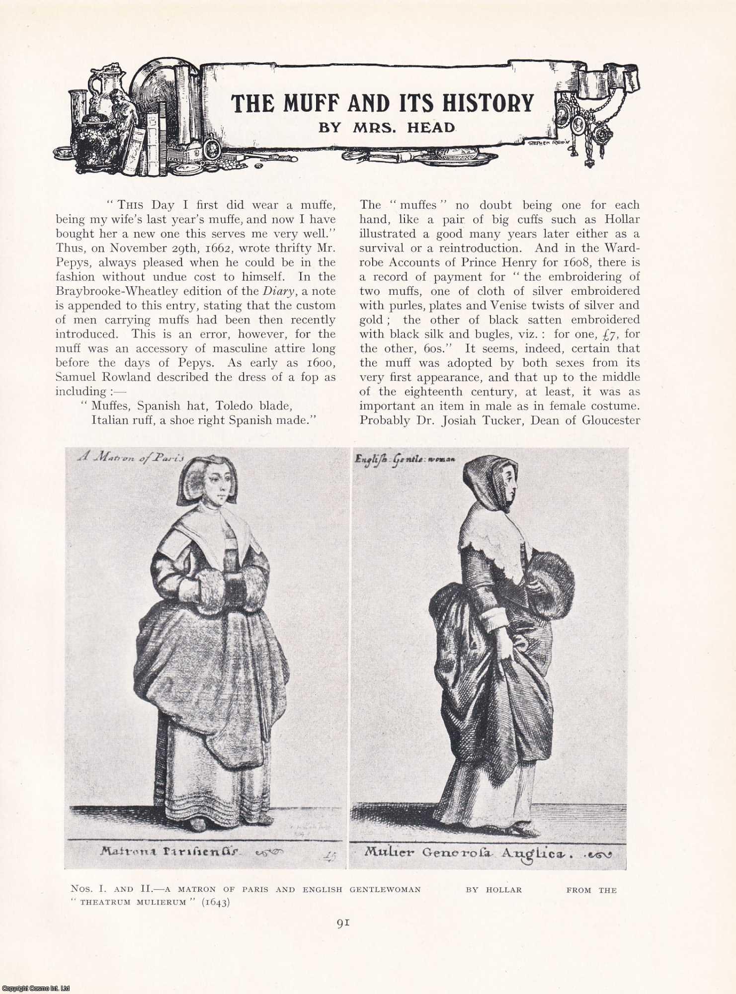 Mrs Head - The Muff and its History. An original article from The Connoisseur, 1928.