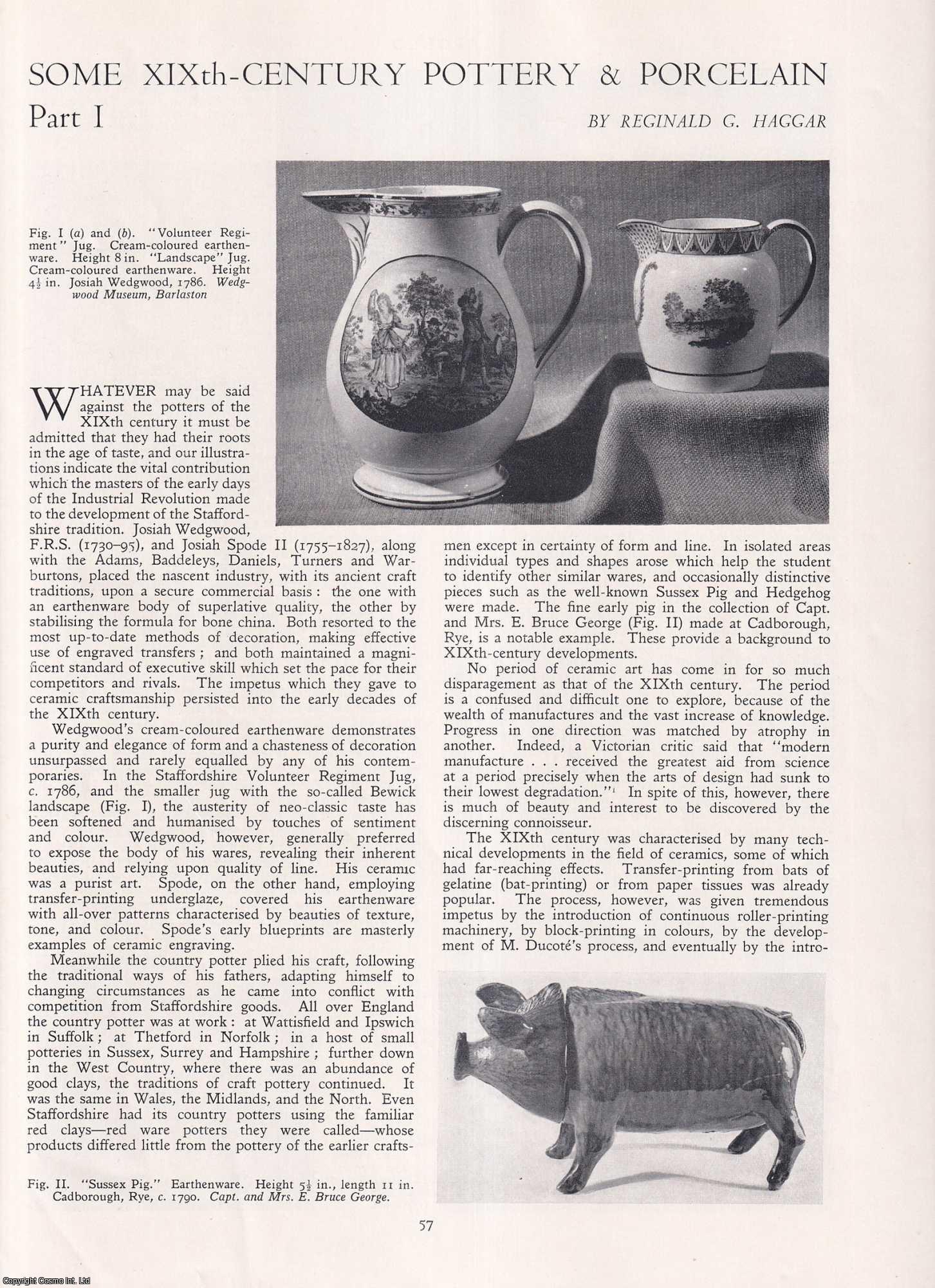 Reginald G. Haggar - Some Nineteenth-Century Pottery and Porcelain. An original article from Apollo, International Magazine of the Arts, 1954.
