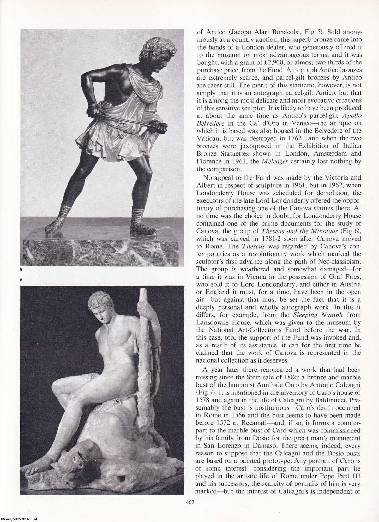 John Pope-Hennessy - Sculpture for the Victoria and Albert Museum. An original article from Apollo, International Magazine of the Arts, 1964.