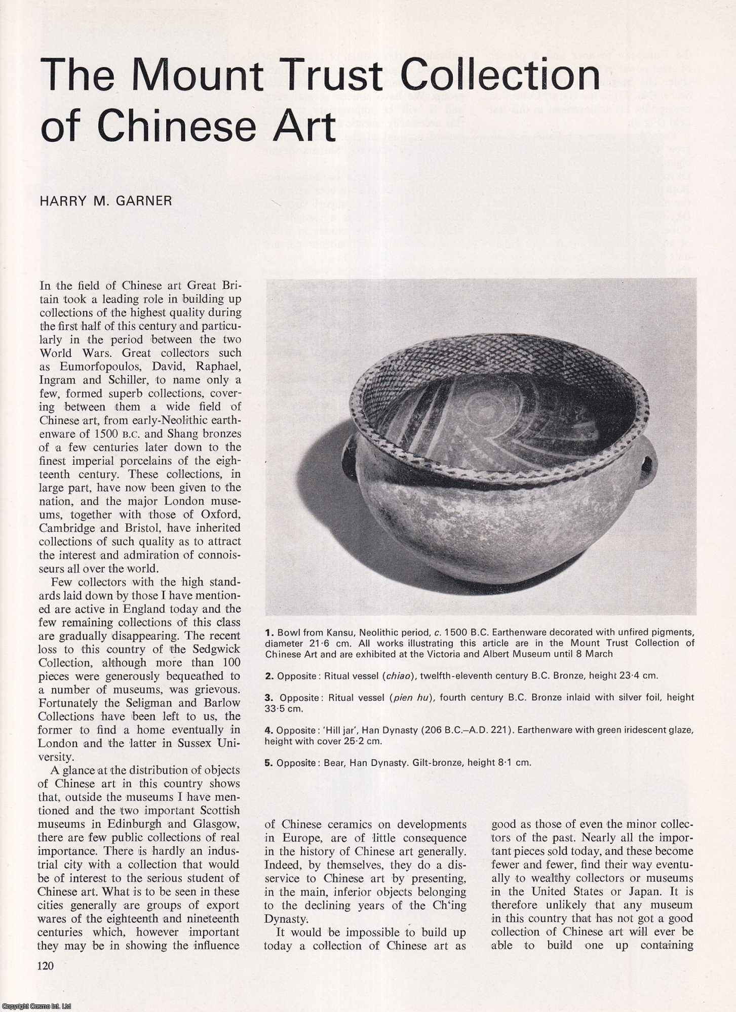 Harry M. Garner - The Mount Trust Collection of Chinese Art. An original article from Apollo, International Magazine of the Arts, 1970.