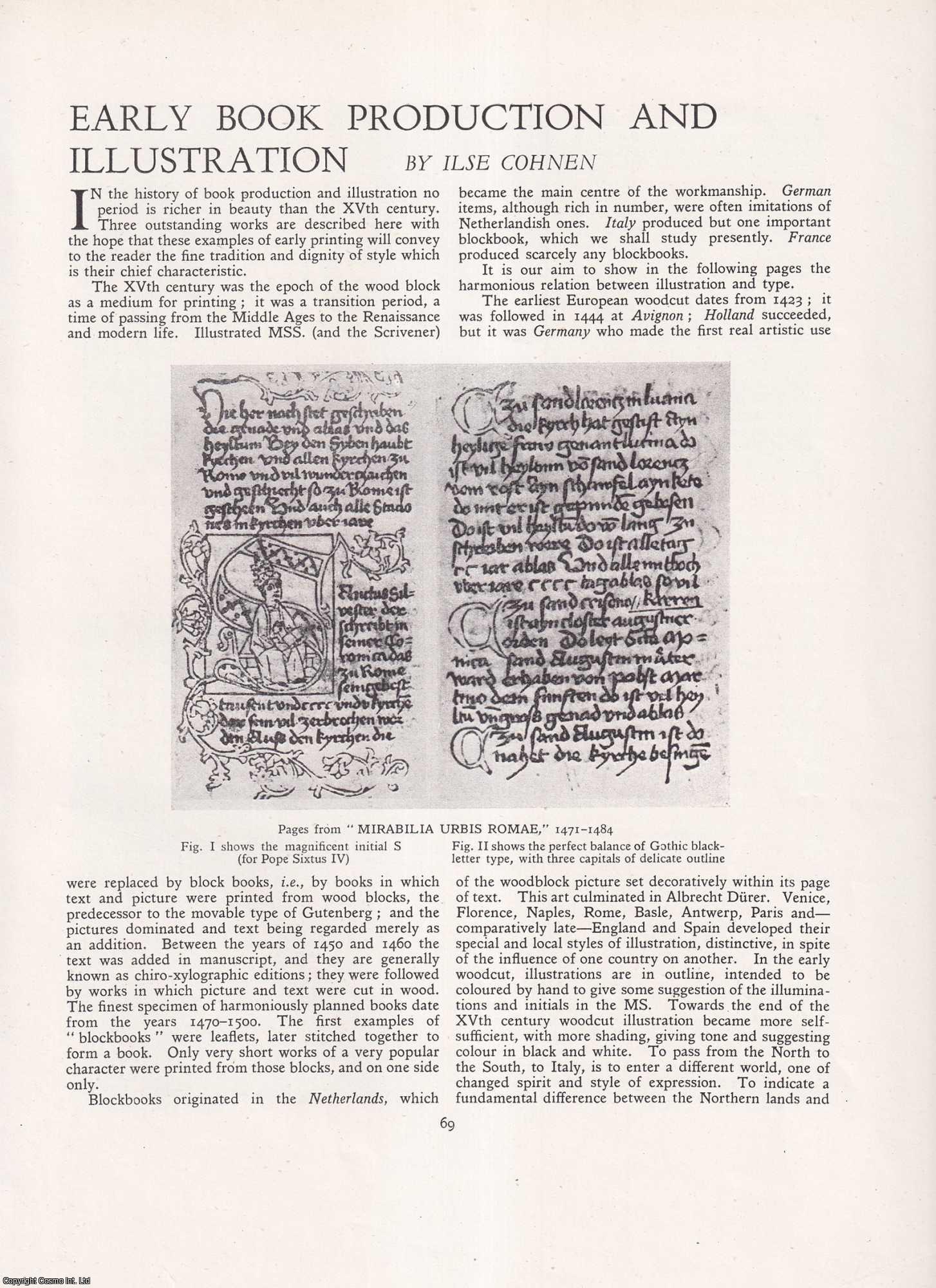 Ilse Cohnen - Early Book Production and Illustration. An original article from Apollo, International Magazine of the Arts, 1944.