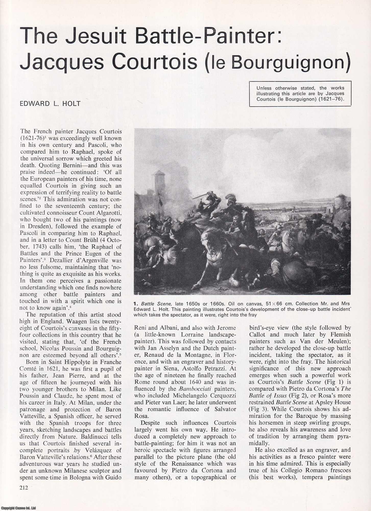 Edward L. Holt - The Jesuit Battle-Painter: Jacques Courtois (le Bourguignon). An original article from Apollo, International Magazine of the Arts, 1969.