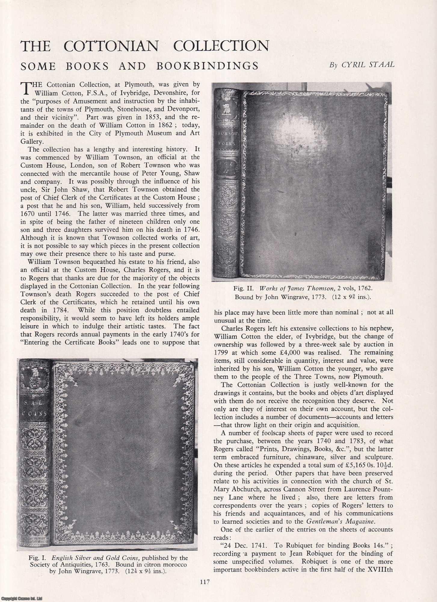 Cyril Staal - The Cottonian Collection: Some Books and Bookbindings. An original article from Apollo, International Magazine of the Arts, 1959.