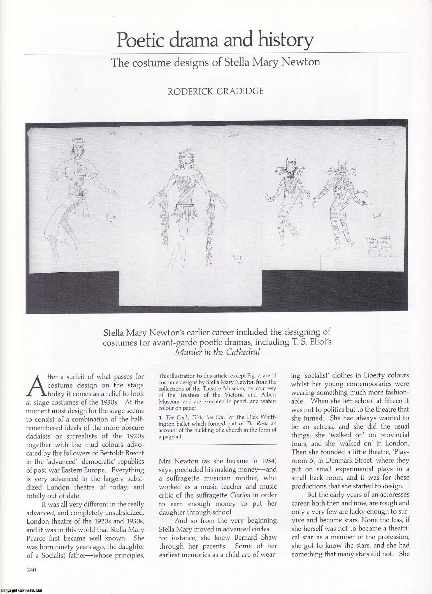 Roderick Gradidge - The Costume Designs of Stella Mary Newton, Pioneer of the History of Dress. An original article from Apollo, International Magazine of the Arts, 1991.