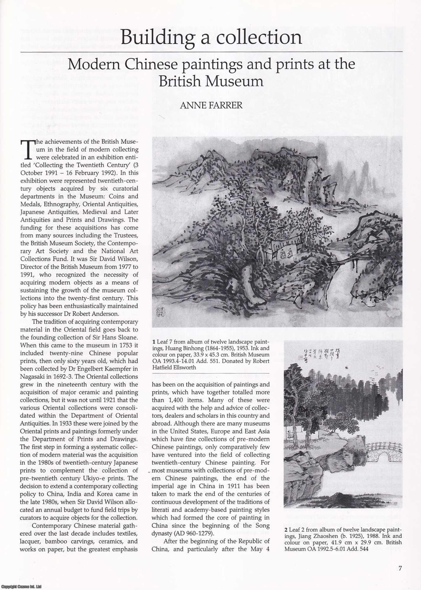 Anne Farrer - Modern Chinese Paintings and Prints at the British Museum. An original article from Apollo, International Magazine of the Arts, 1994.