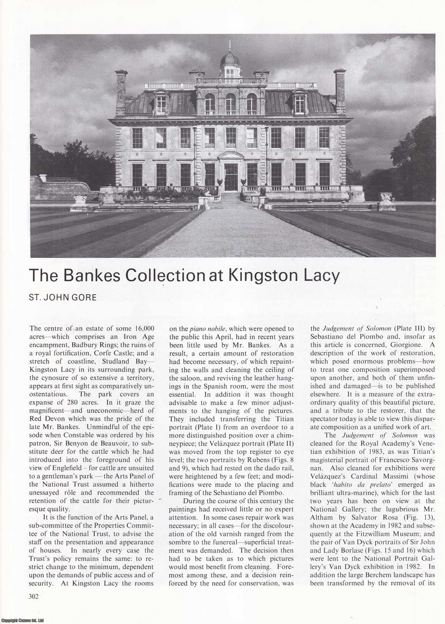 St. John Gore - The Bankes Art Collection at Kingston Lacy. An original article from Apollo, International Magazine of the Arts, 1986.