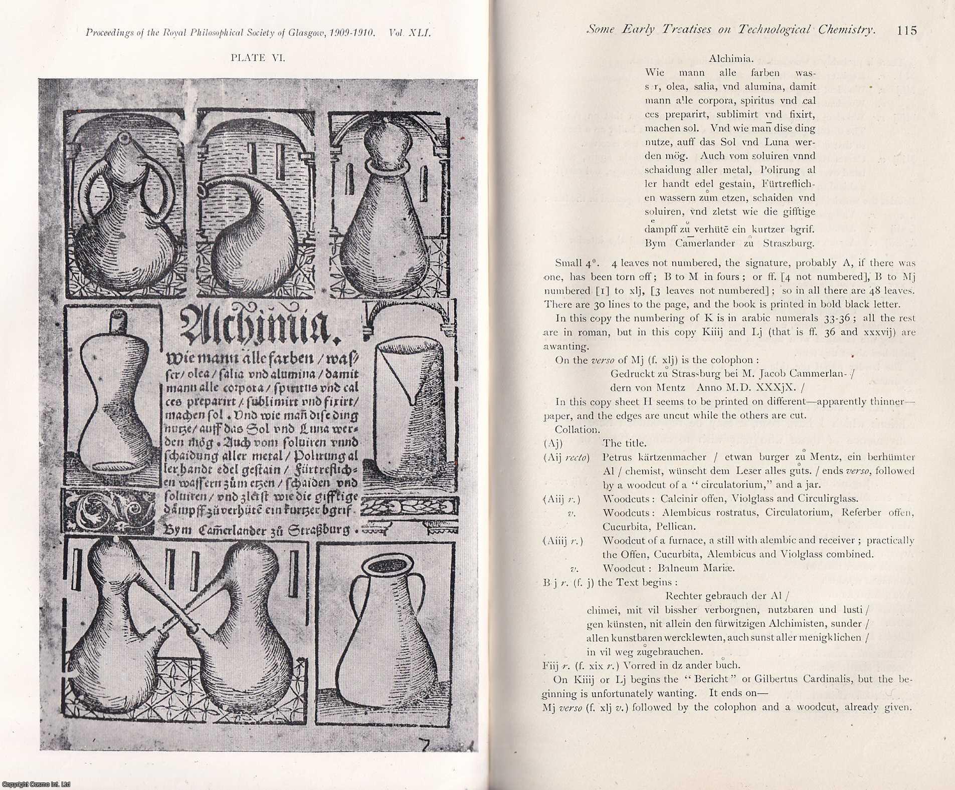 John Ferguson - Some Early Treatises on Technological Chemistry: Supplement II. This is an original article from the Proceedings of the Glasgow Philosophical Society, 1909.
