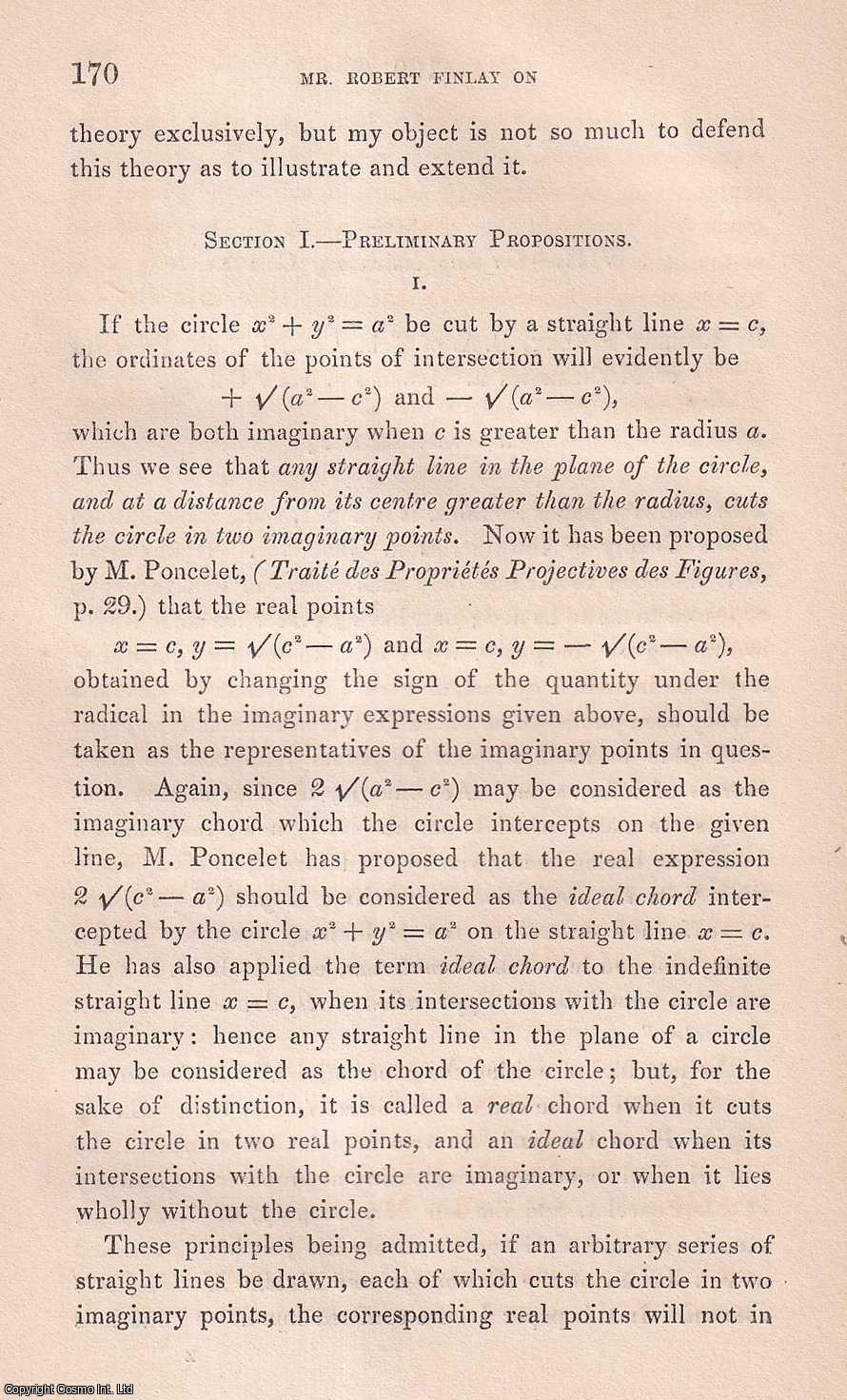 Robert Finlay - On Supplementary Curves. This is an original article from the Memoirs of the Literary and Philosophical Society of Manchester, 1854.