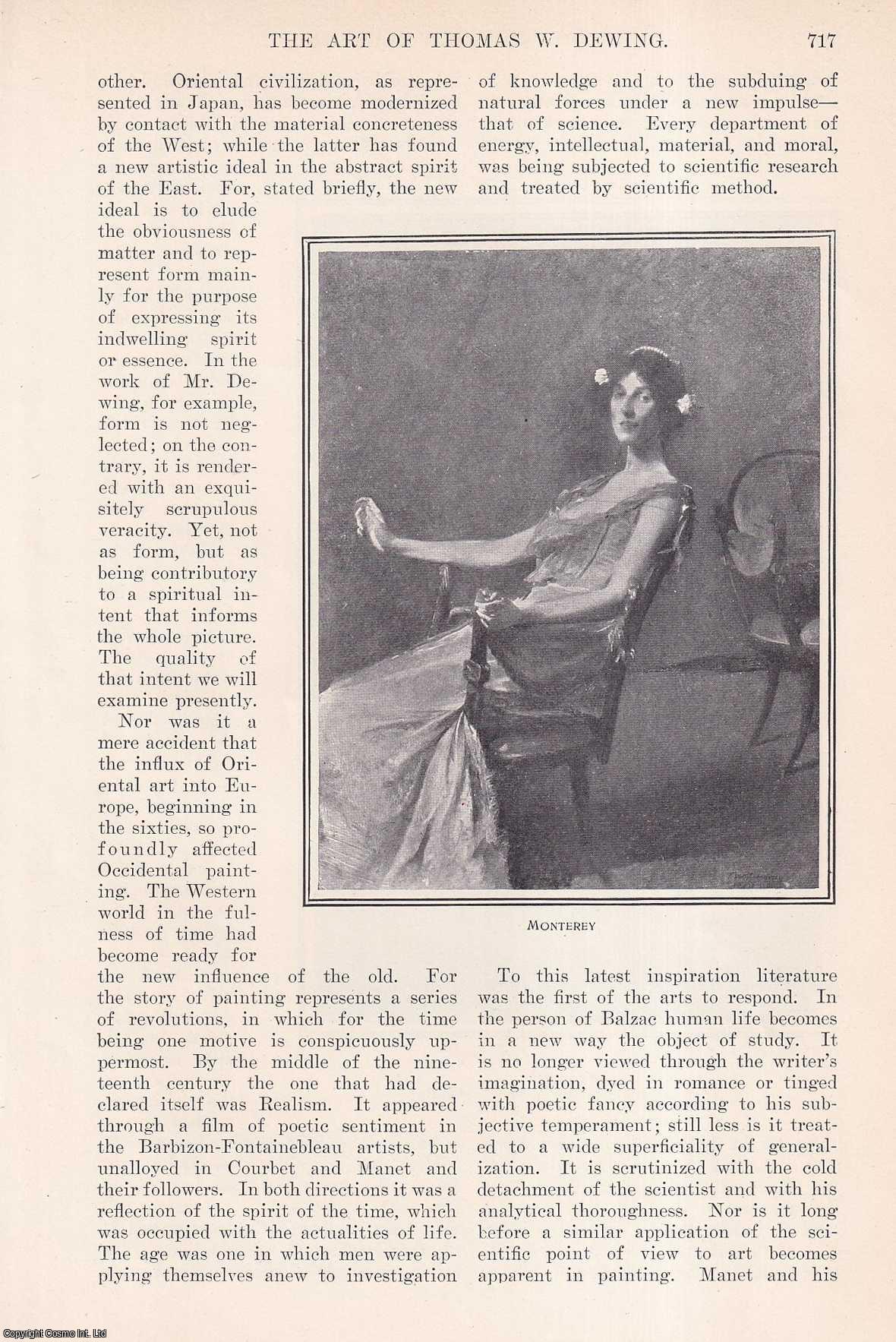 Charles H. Caffin - The Art of Thomas W. Dewing. This is an original article from the Harper's Monthly Magazine, 1908.