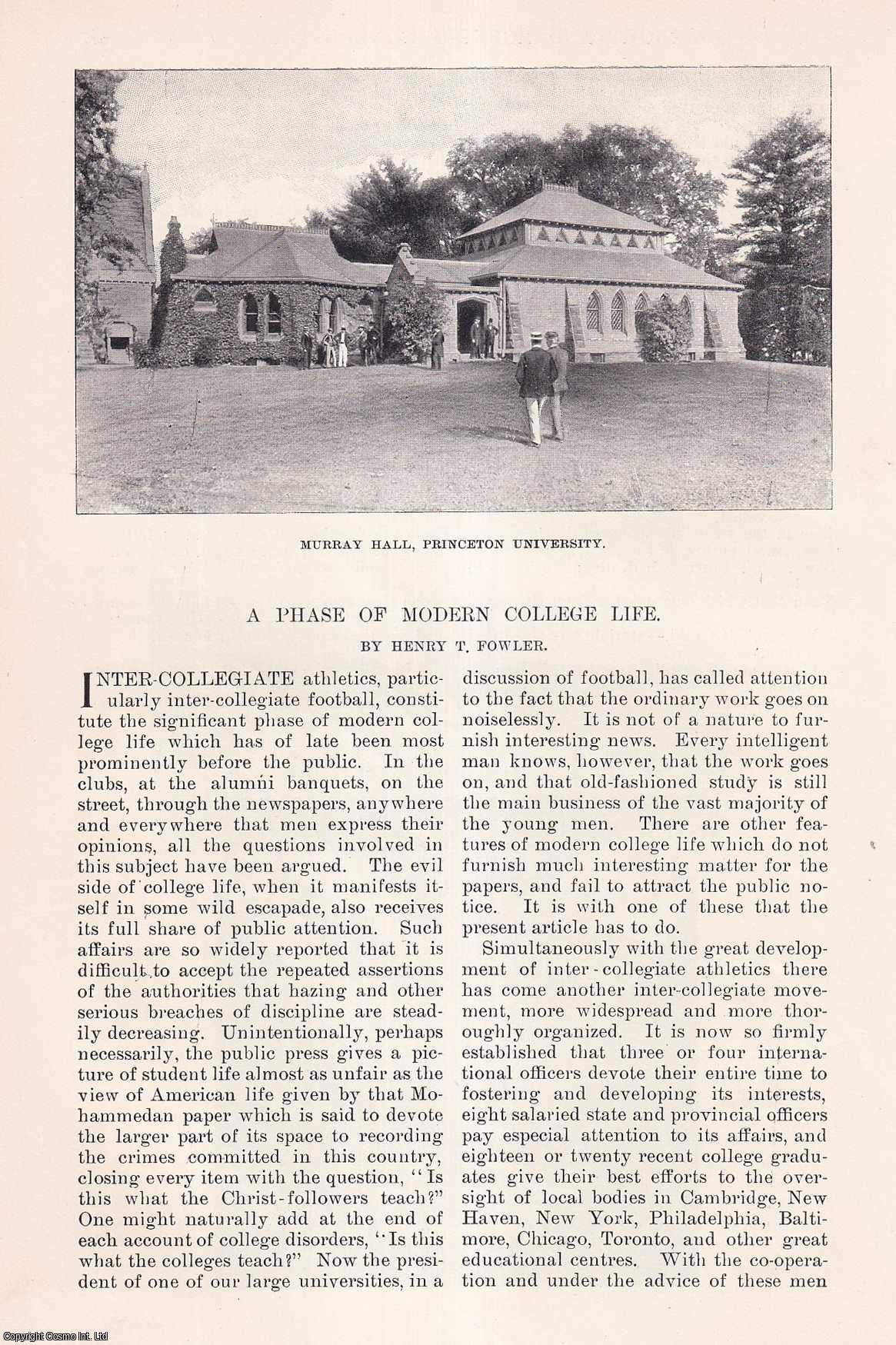 Henry T. Fowler - Inter-Collegiate Sports: A Phase of Modern American College Life. This is an original article from the Harper's Monthly Magazine, 1896.