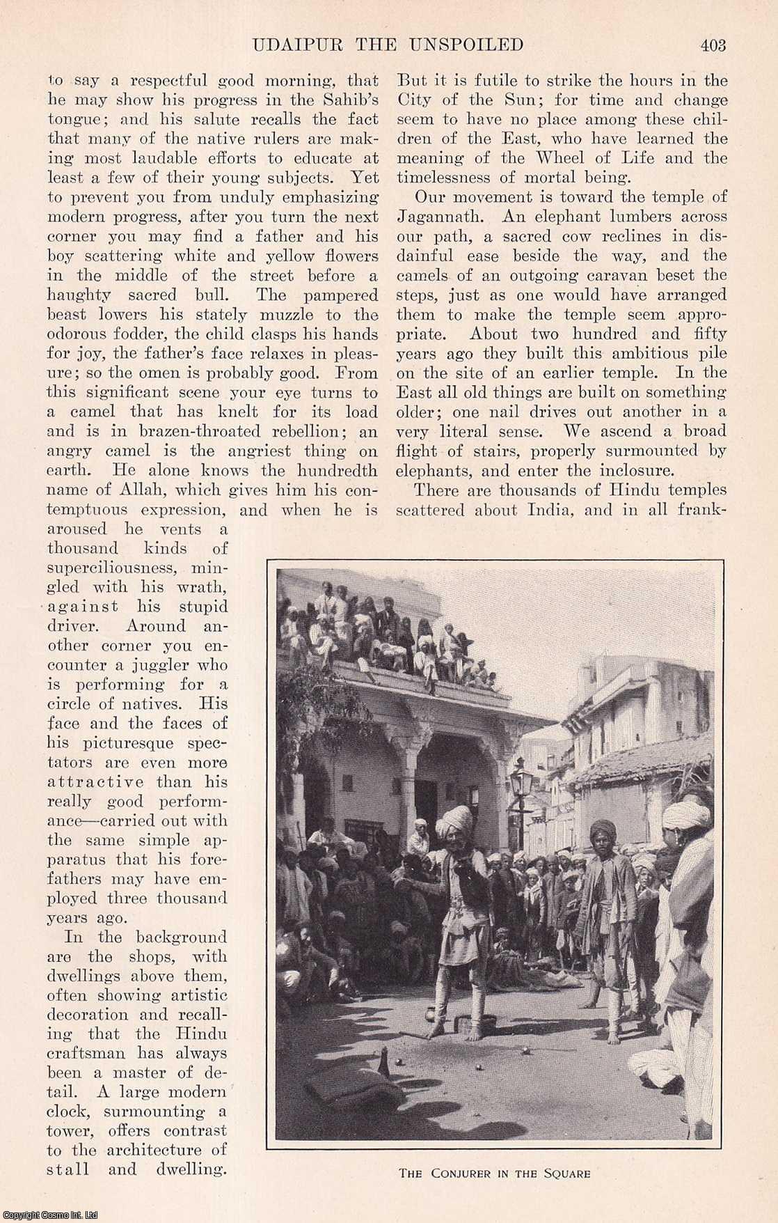 F.B.R. Hellems - Udaipur the Unspoiled. This is an original article from the Harper's Monthly Magazine, 1913.