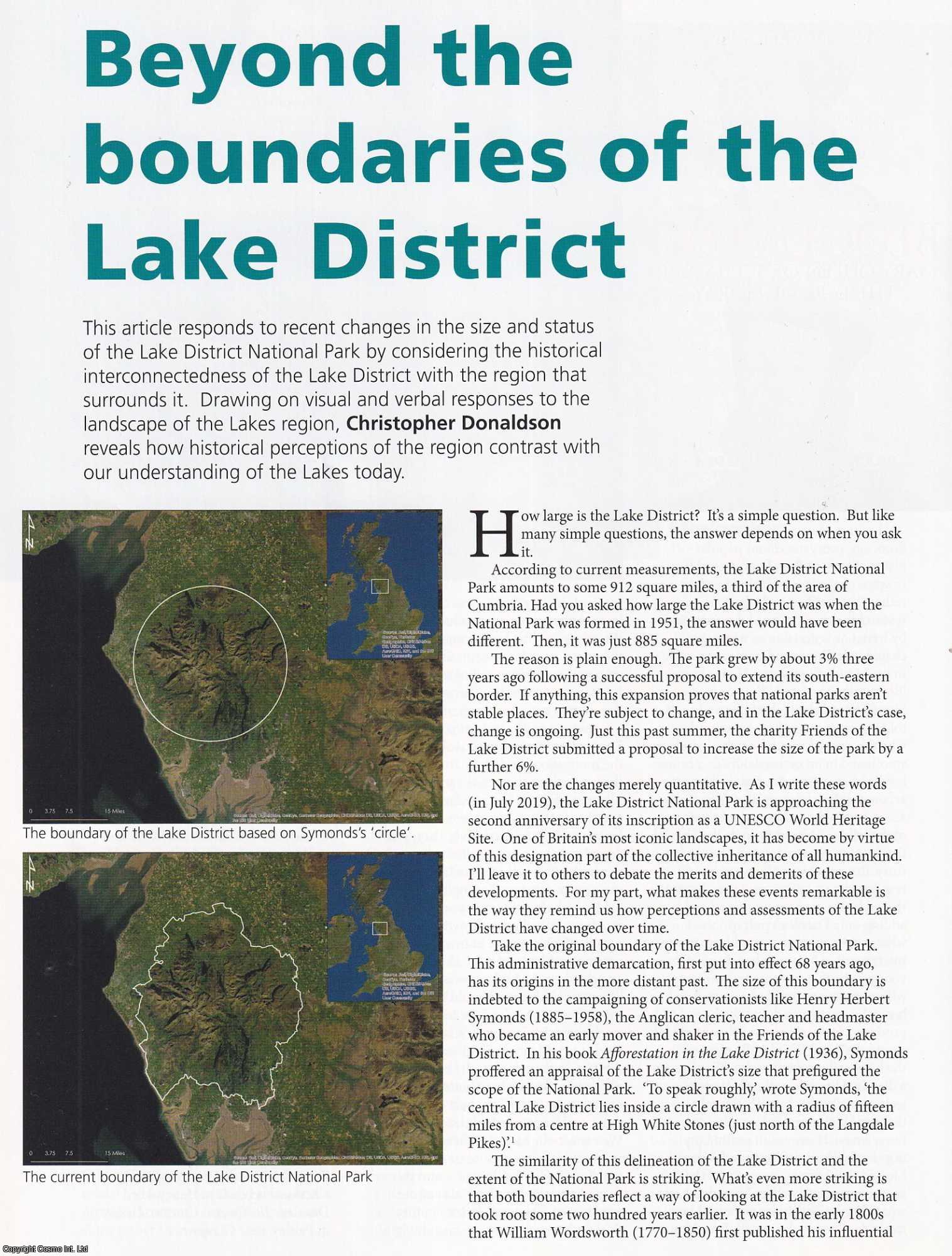 Christopher Donaldson - Beyond the Boundaries of the Lake District. Considering the historical interconnectedness of the Lake District and the region that surrounds it. An original article from Historian, the magazine of The Historical Association, 2019.