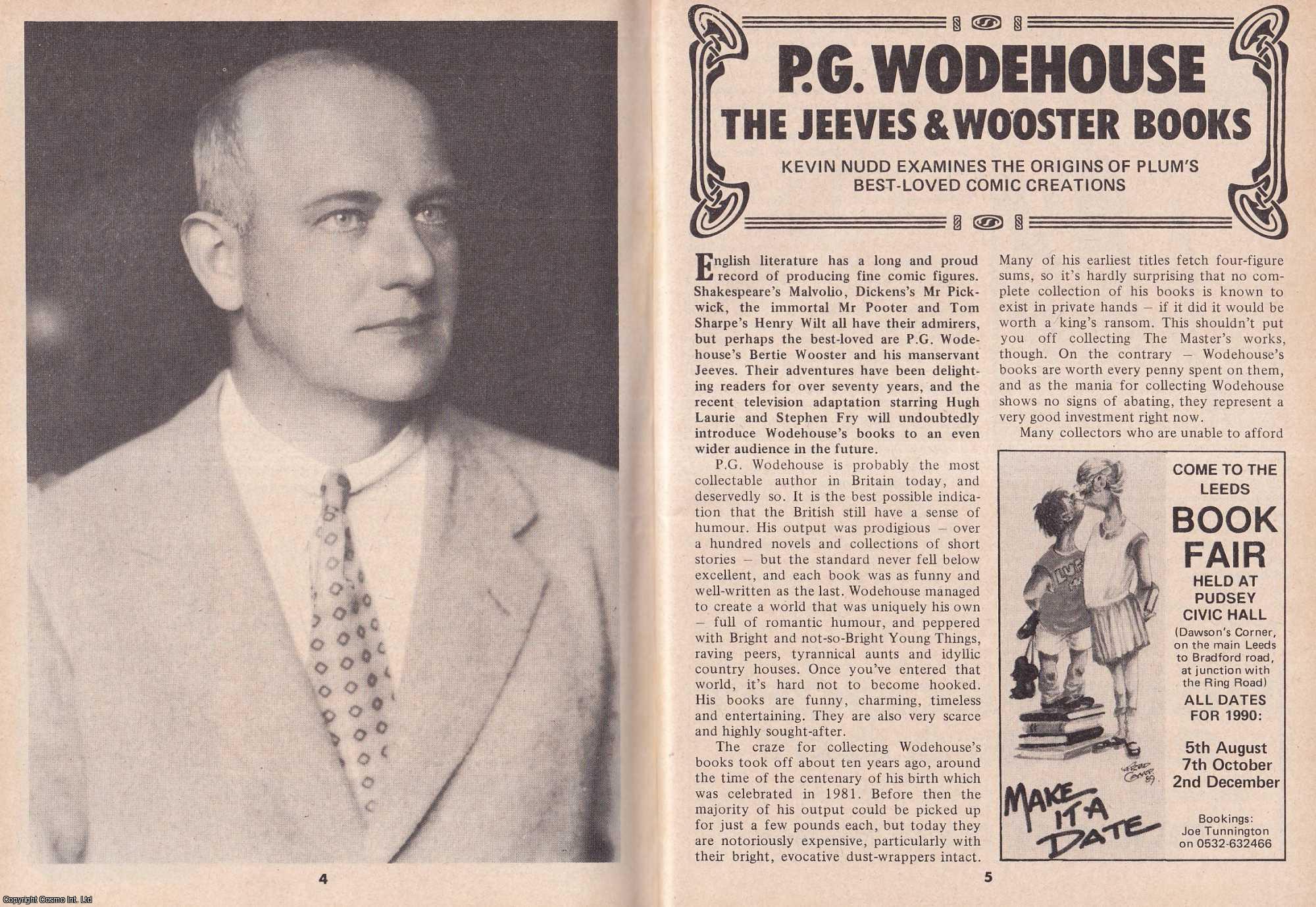 Kevin Nudd - P.G. Wodehouse : The Jeeves & Wooster Books. This is an original article separated from an issue of The Book & Magazine Collector publication, 1990.