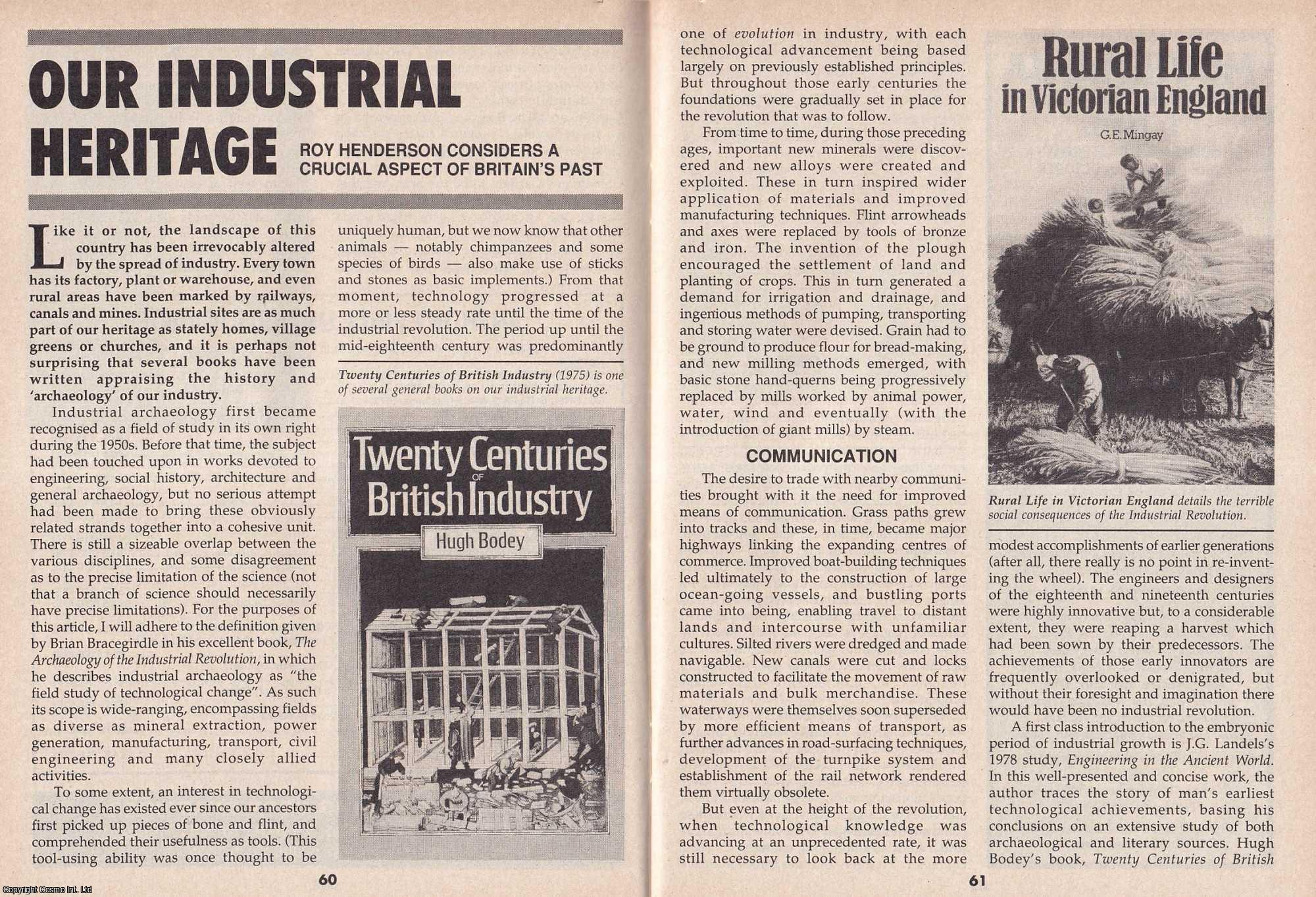 Roy Henderson - Britain's Industrial Heritage. This is an original article separated from an issue of The Book & Magazine Collector publication, 1997.