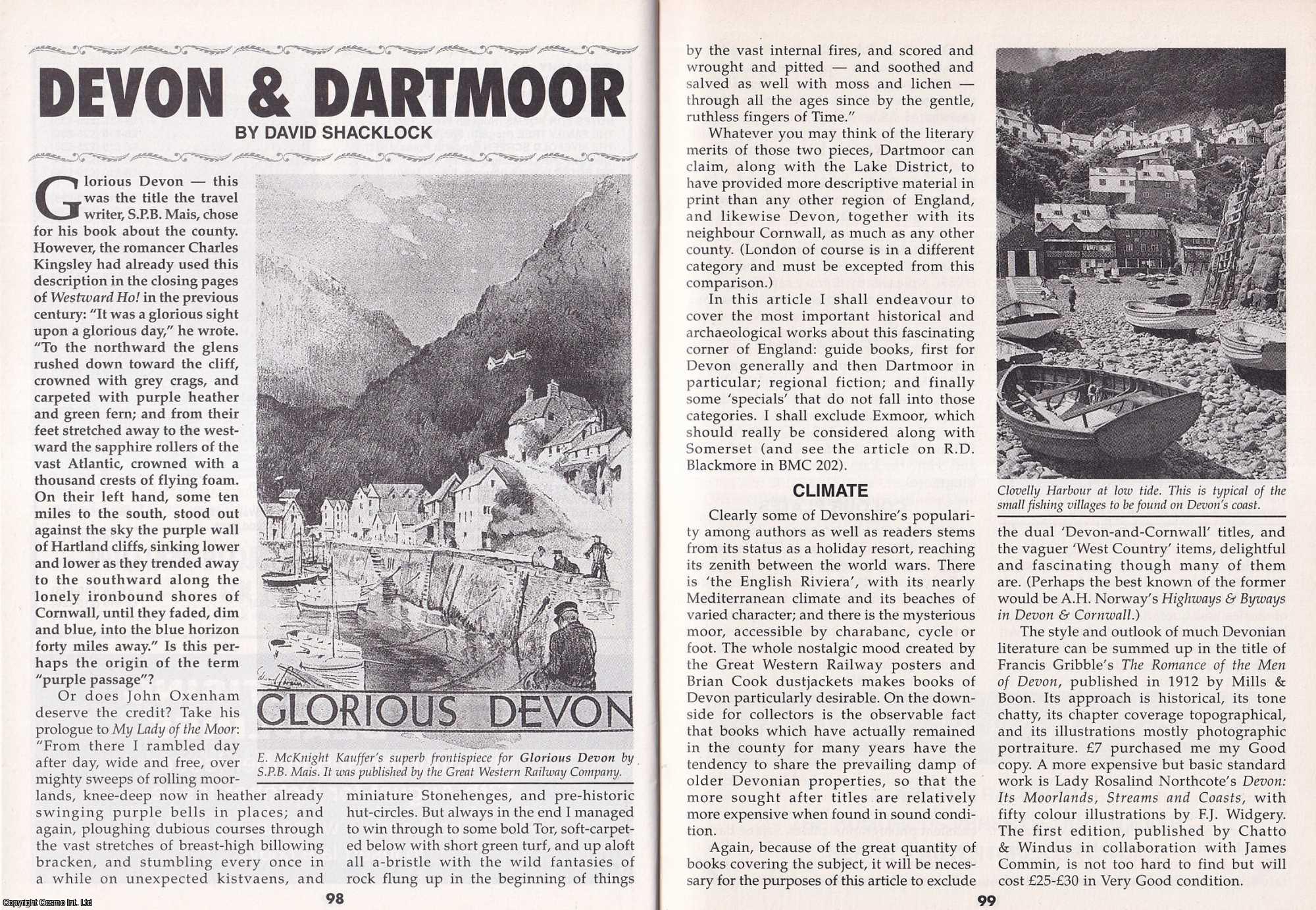 David Shacklock - Devon & Dartmoor. This is an original article separated from an issue of The Book & Magazine Collector publication.