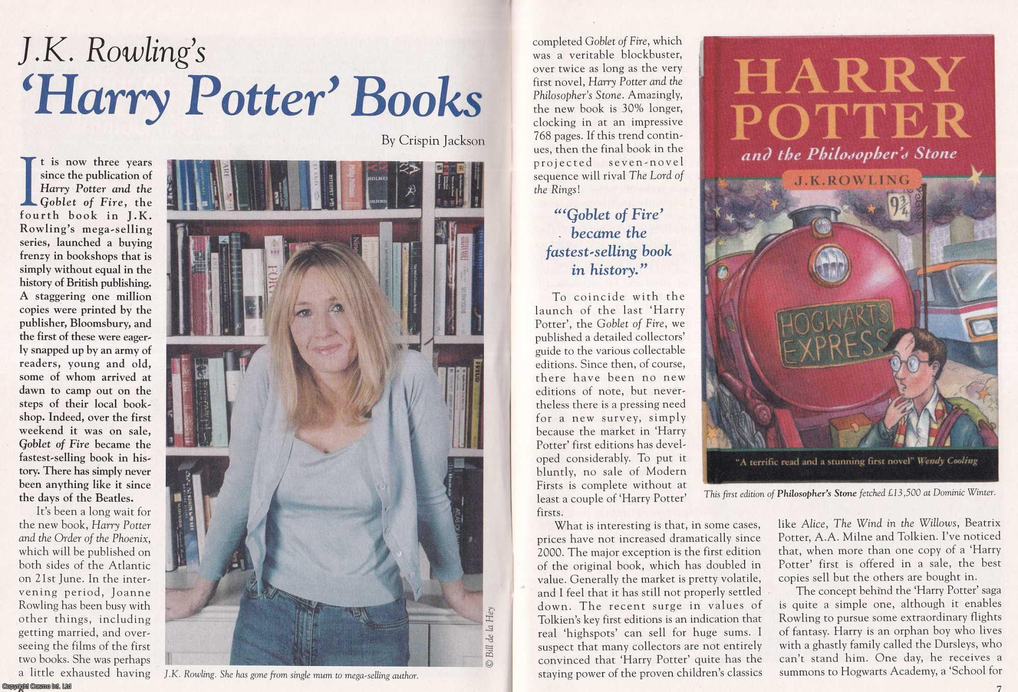Crispin Jackson - J.K. Rowling's Harry Potter Books. This is an original article separated from an issue of The Book & Magazine Collector publication, 2003.