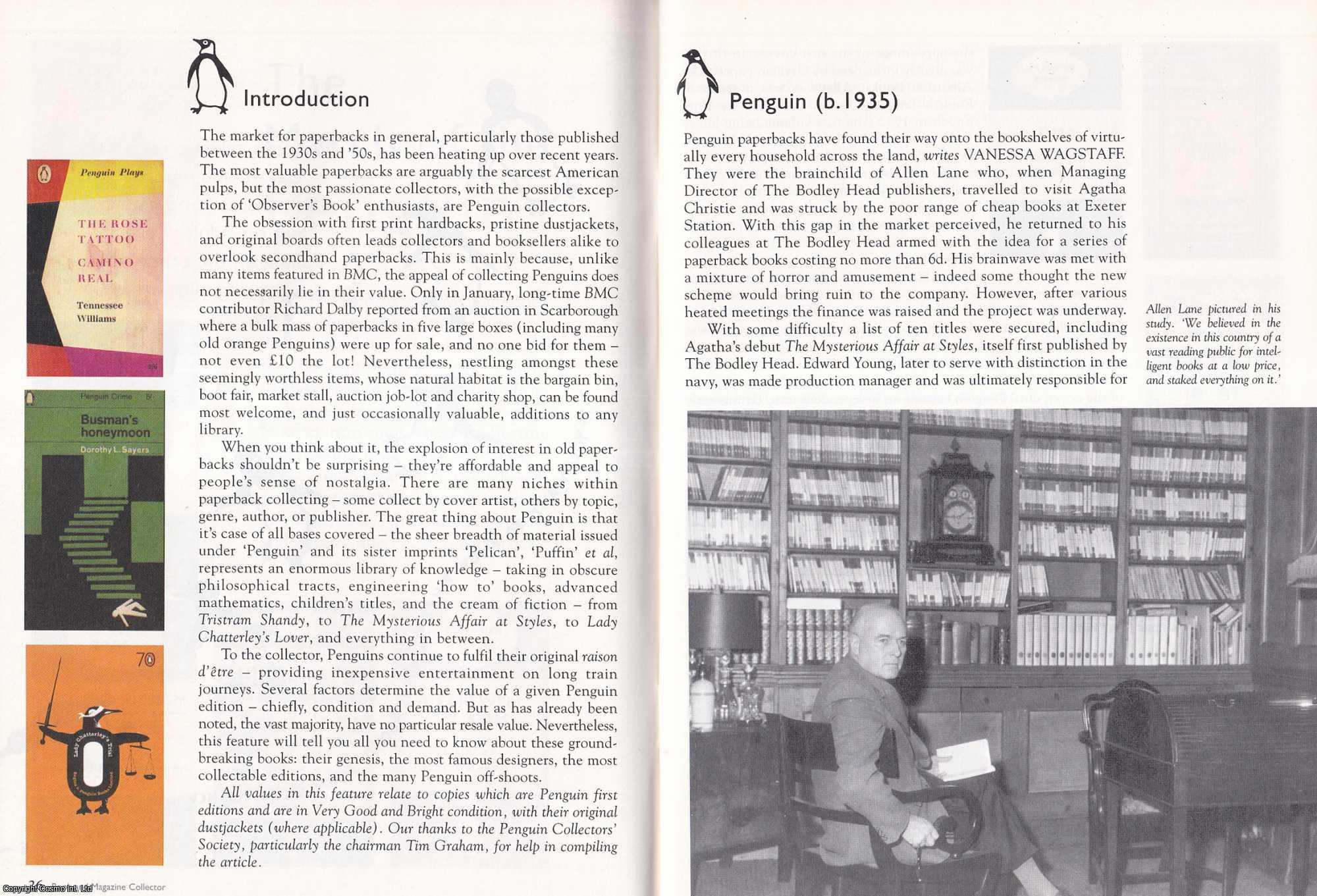 Unstated - The March of The Penguins (penguin books). This is an original article separated from an issue of The Book & Magazine Collector publication.