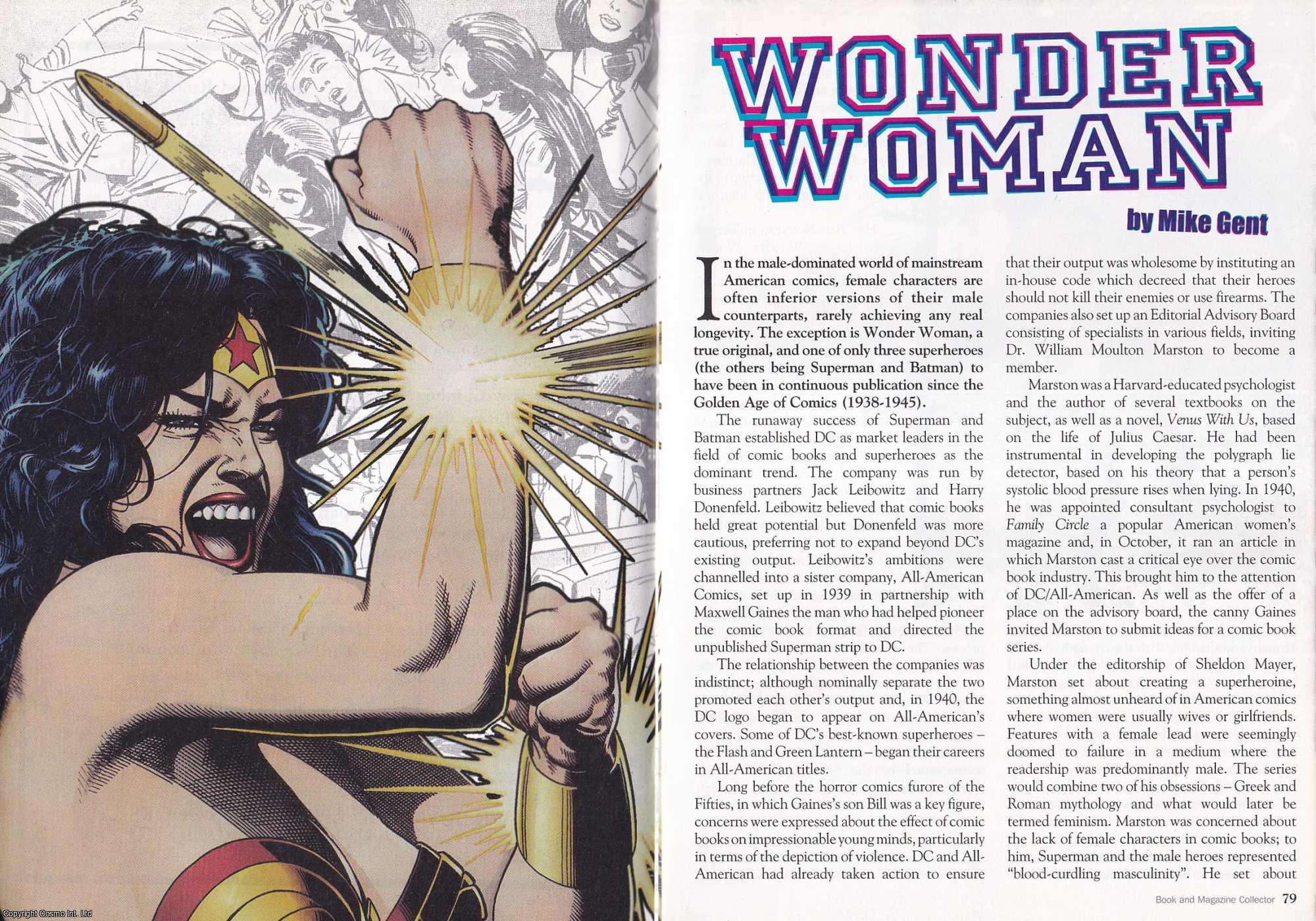 Mike Gent - Wonder Woman, American comic. This is an original article separated from an issue of The Book & Magazine Collector publication, 2007.