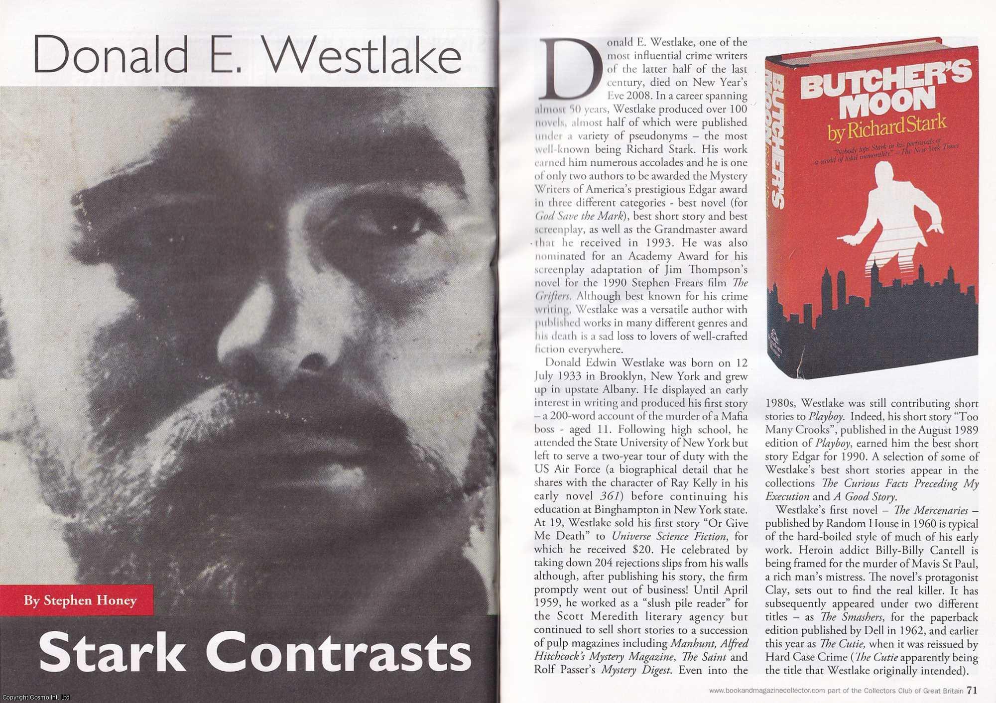 Stephen Honey - Donald E. Westlake : Crime Writer. This is an original article separated from an issue of The Book & Magazine Collector publication, 2009.