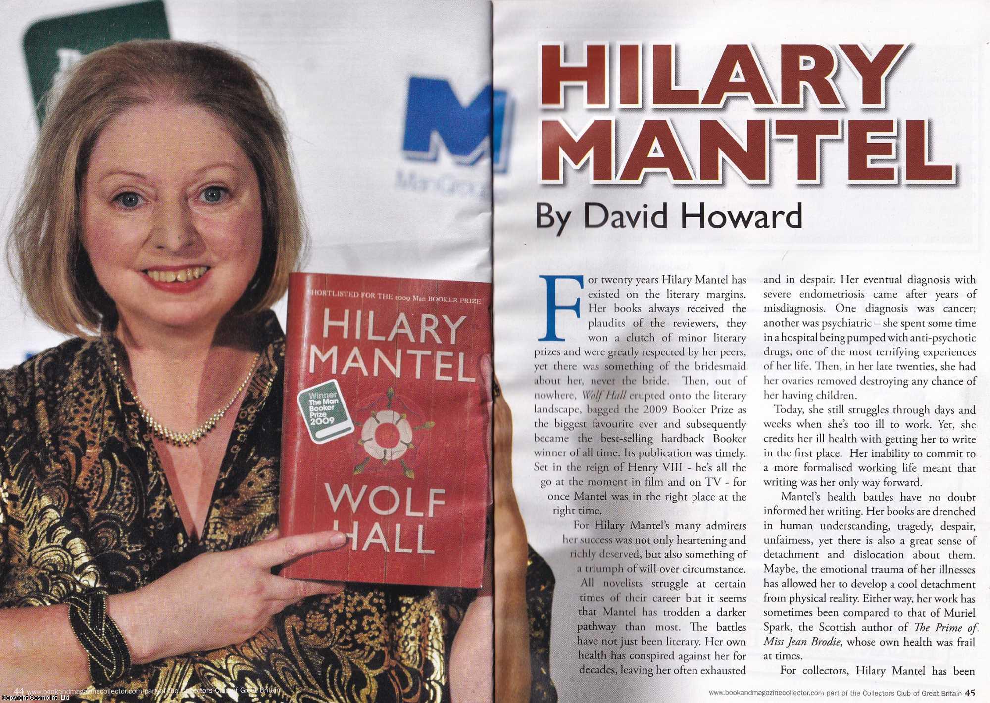 David Howard - Hilary Mantel (writer). This is an original article separated from an issue of The Book & Magazine Collector publication.