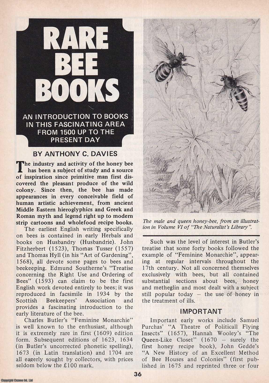 Anthony C. Davies - Rare Bee Books. This is an original article separated from an issue of The Book & Magazine Collector publication, 1984.