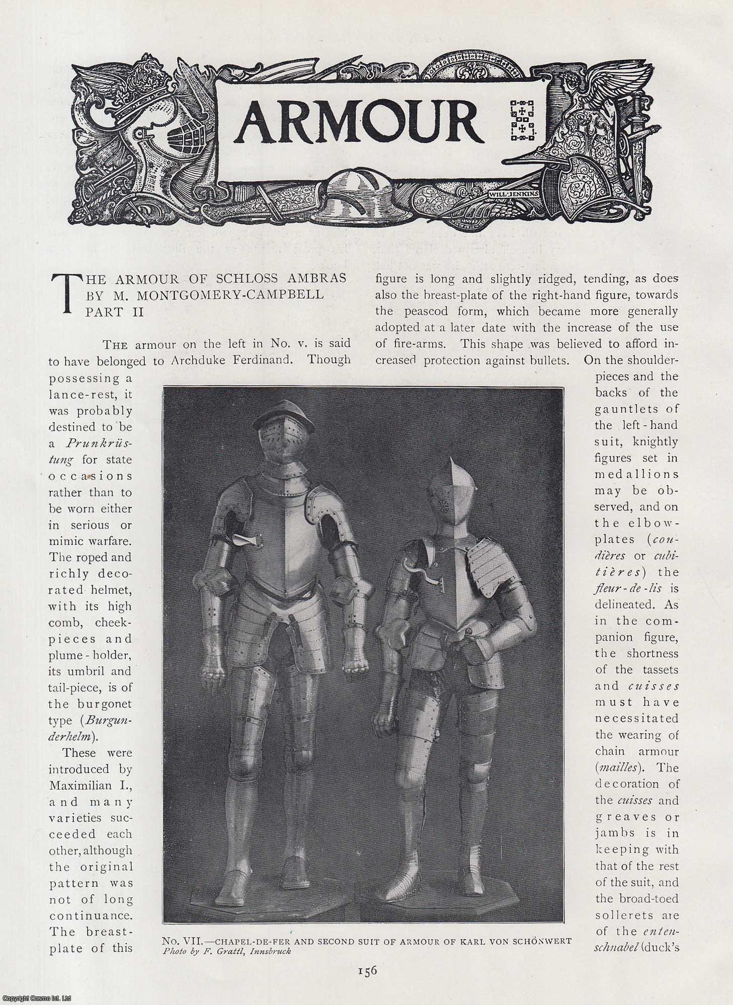 M. Montgomery-Campbell - The Armour of Schloss Ambras (part 2). An original article from The Connoisseur, 1904.