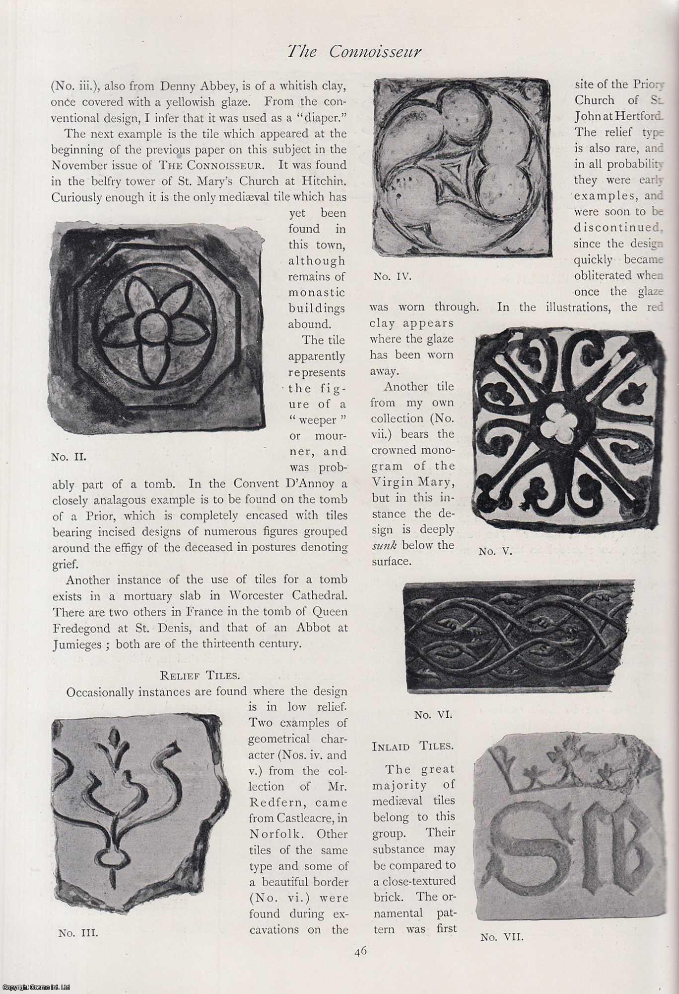 F.W. Phillips - English Mediaeval Tiles. An original article from The Connoisseur, 1904.