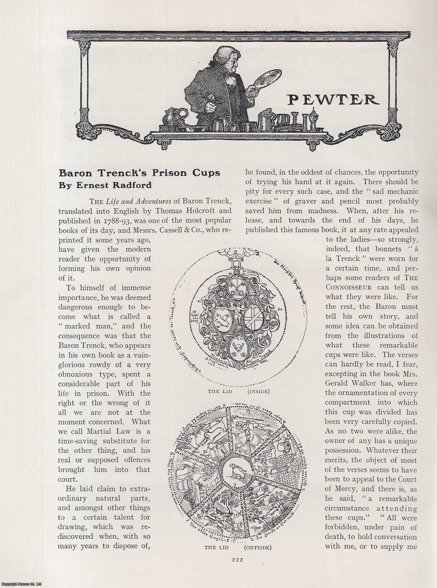 Ernest Radford - Baron Trenck's Prison Cups. An original article from The Connoisseur, 1904.