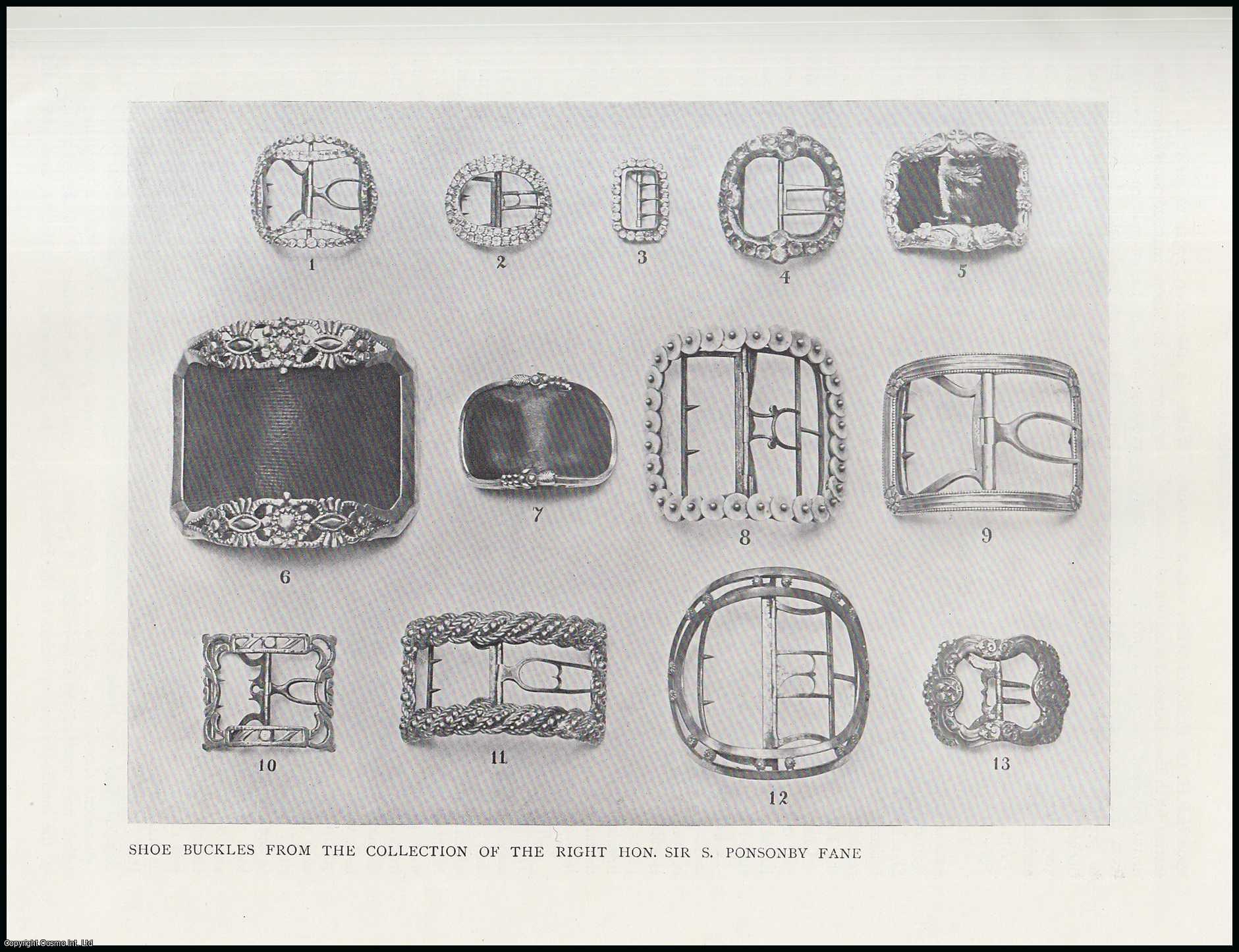 S. Ponsonby Fane - Shoe Buckles. An original article from The Connoisseur, 1905.
