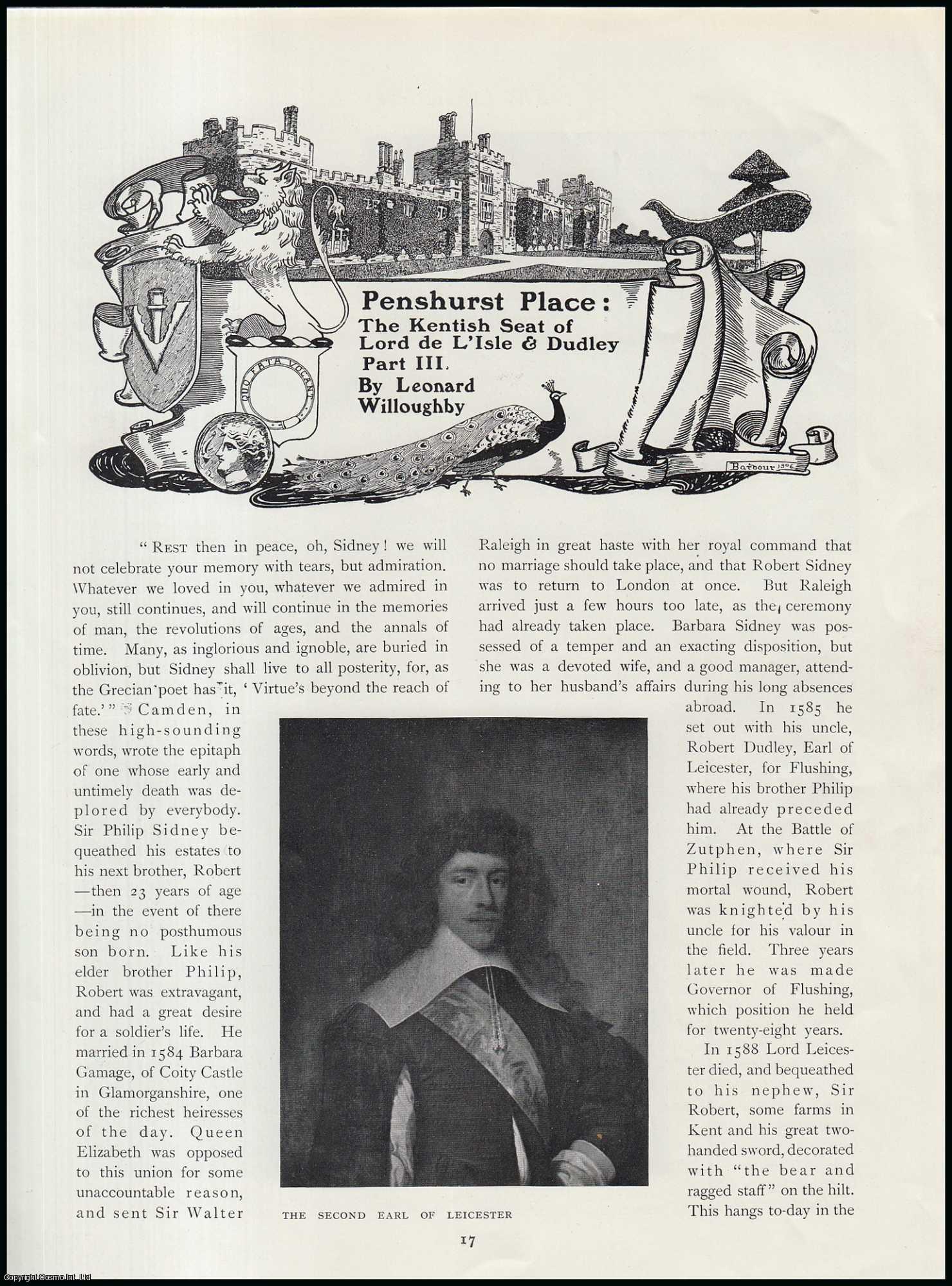 Leonard Willoughby - Penshurst Place (part 3) : The Kentish Seat of Lord de L'Isle & Dudley. An original article from The Connoisseur, 1906.