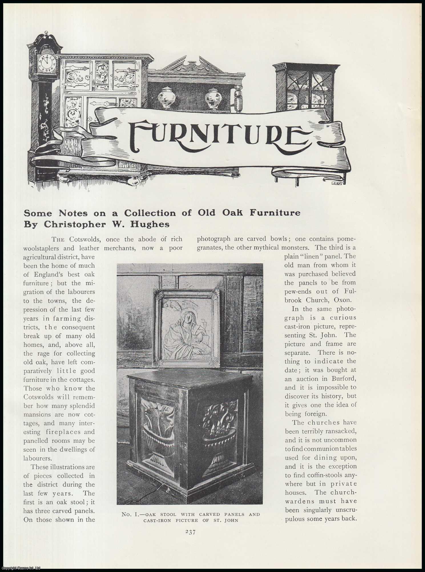 Christopher W. Hughes - A Collection of Old Oak Furniture (The Cotswolds). An original article from The Connoisseur, 1907.