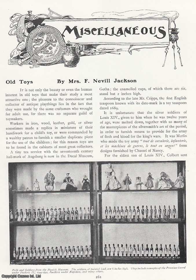 Mrs F. Nevill Jackson - Old Toys. An original article from The Connoisseur, 1908.