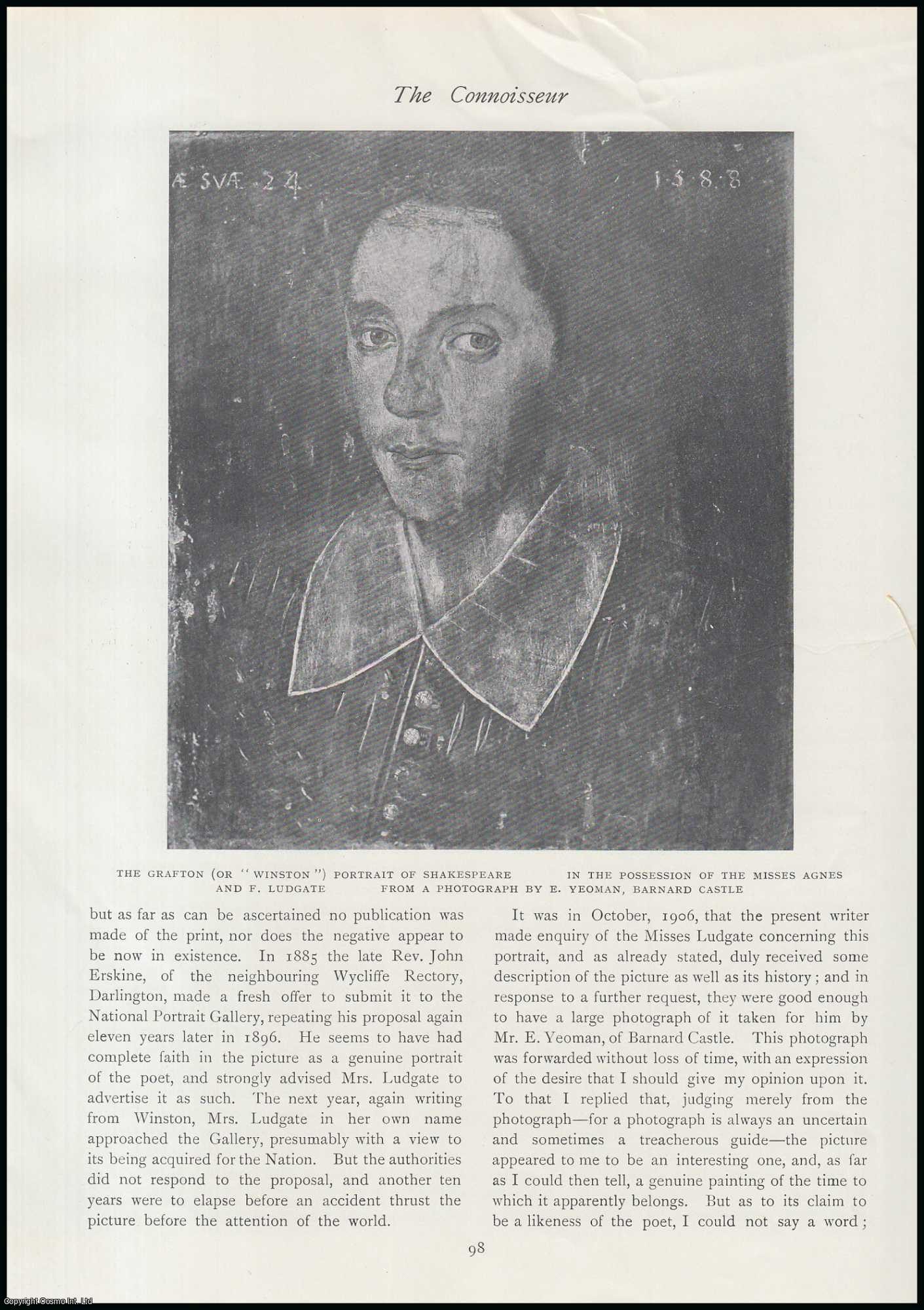 M.H. Spielmann - The Grafton and Sanders Portraits of Shakespeare. An original article from The Connoisseur, 1909.