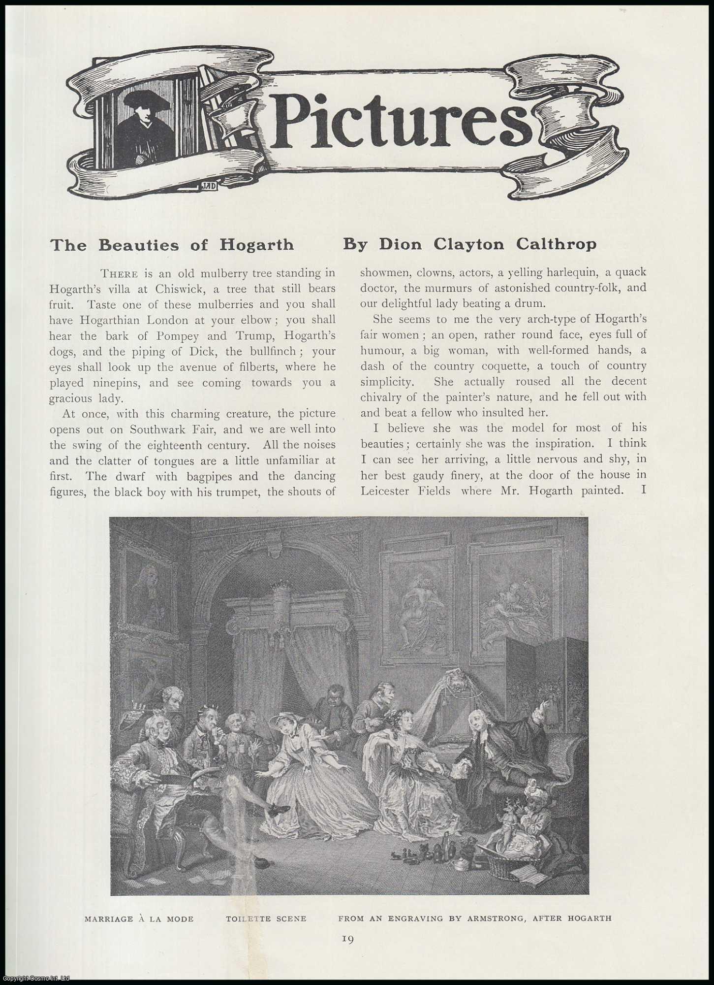 Dion Clayton Calthrop - The Beauties. Art Pictures of William Hogarth. An original article from The Connoisseur, 1910.