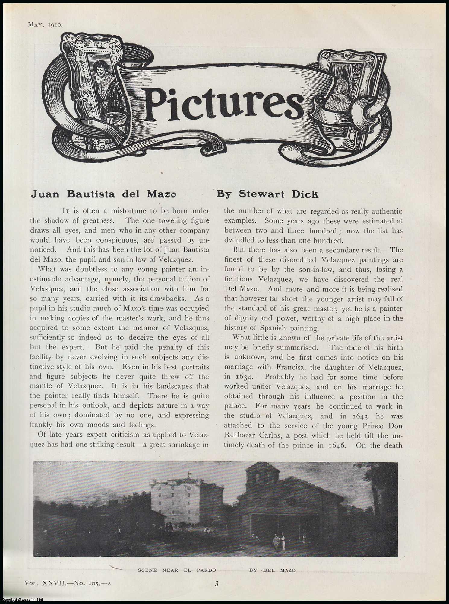 Stewart Dick - Juan Bautista del Mazo : Spanish Painter. An original article from The Connoisseur, 1910.