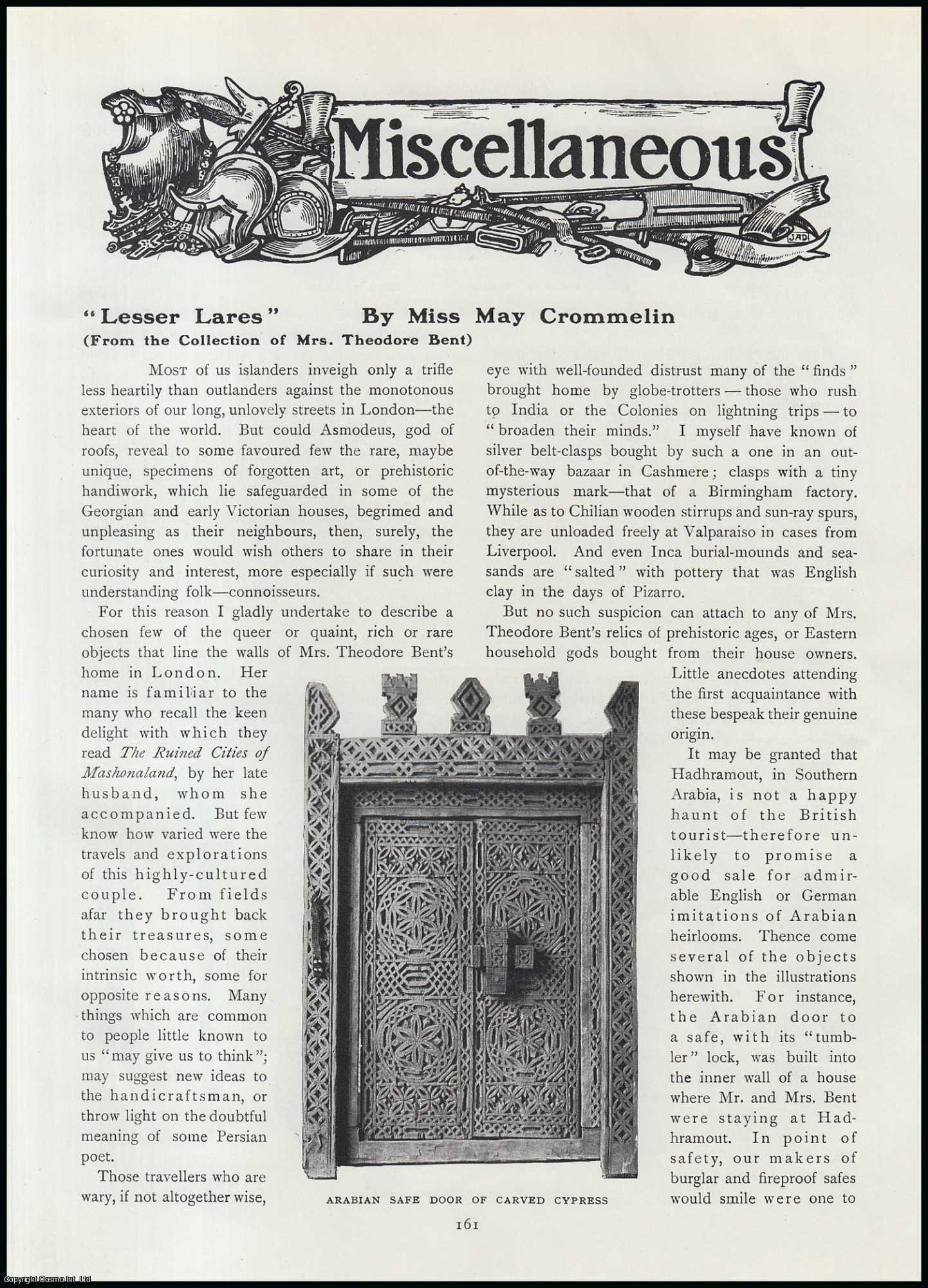 Miss May Crommelin - Lesser Lares From The Collection of Mrs. Theodore Bent. An original article from The Connoisseur, 1911.