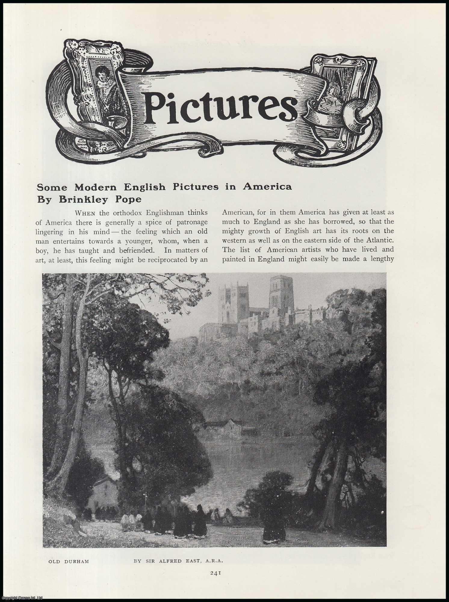 Brinkley Pope - Some Modern English Pictures in America. An original article from The Connoisseur, 1912.