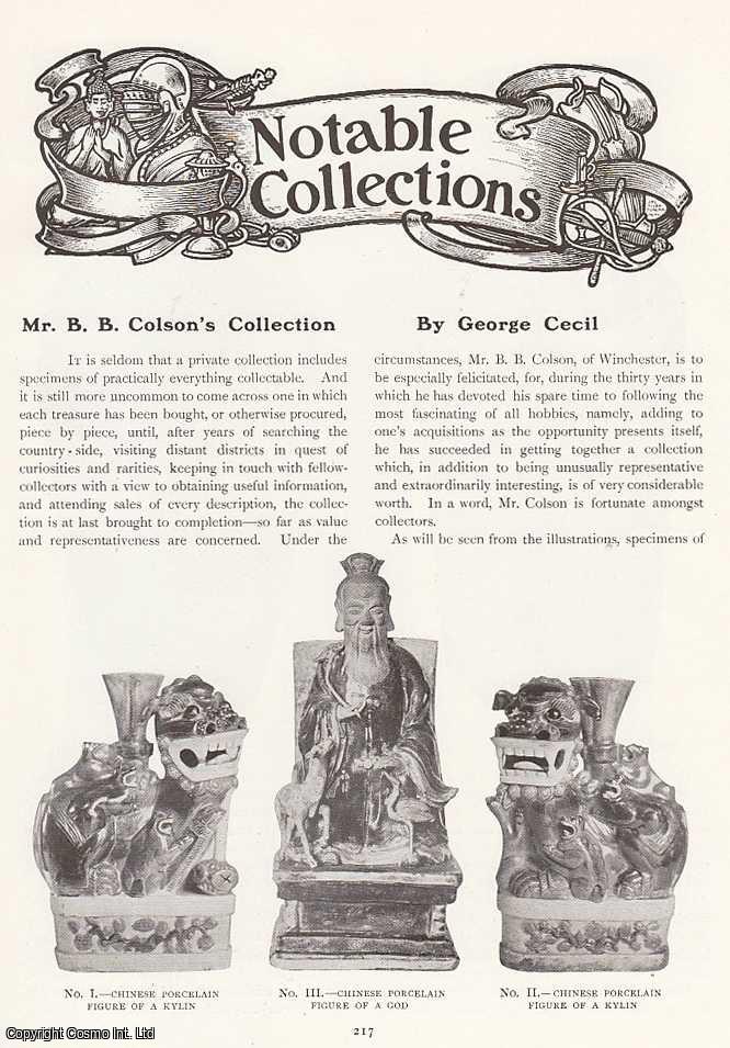 George Cecil - Mr. B.B. Colson's Collection. An original article from The Connoisseur, 1913.