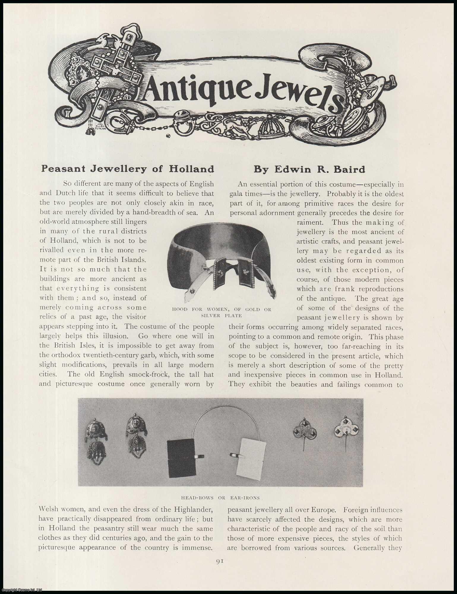 Edwin R. Baird - Peasant Jewellery of Holland. An original article from The Connoisseur, 1915.