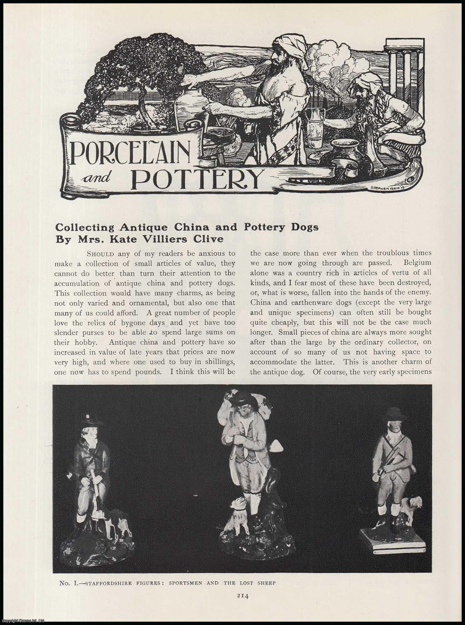 Mrs. Kate Villiers Clive - Collecting Antique China and Pottery Dogs. An original article from The Connoisseur, 1915.