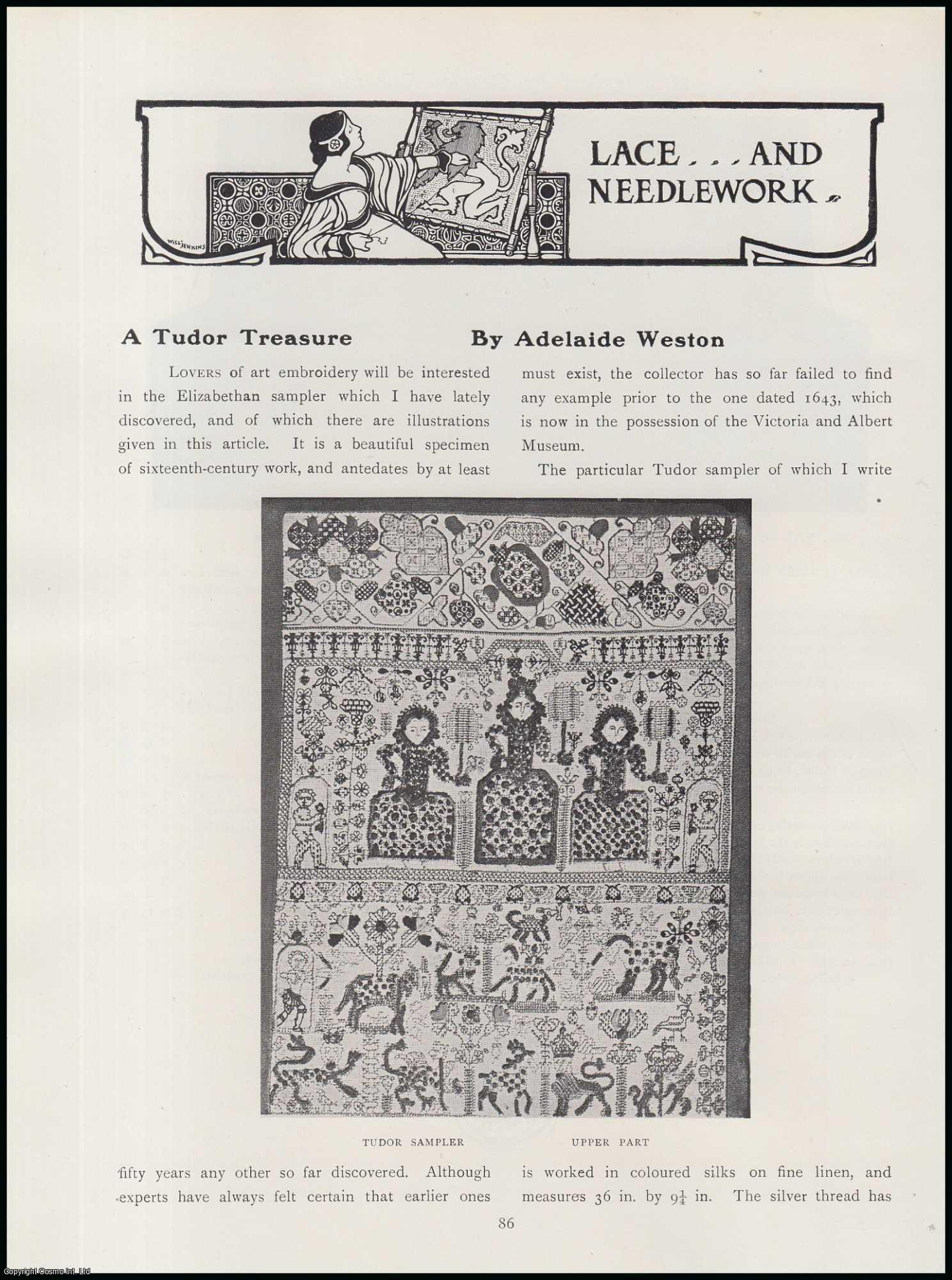Adelaide Weston - Lace & Needlework : A Tudor Treasure. An original article from The Connoisseur, 1916.