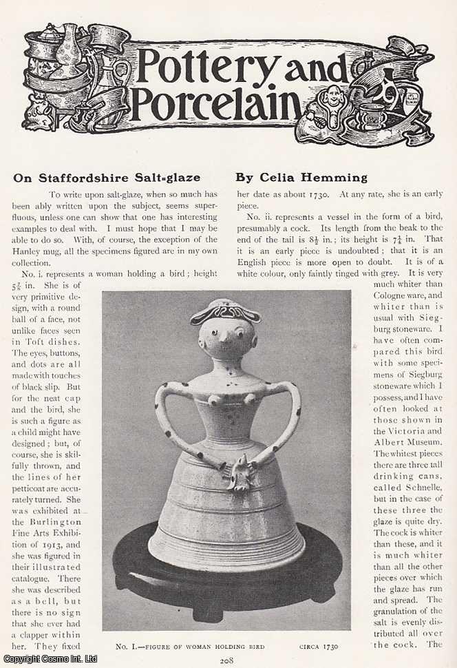 Celia Hemming - Staffordshire Salt Glaze. An original article from The Connoisseur, 1917.